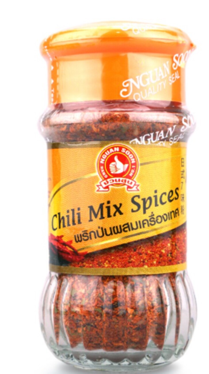 Nguan Soon No.1 Hand Brand Chili Mix Spices Herbs Spice Seasoning Bottle 40 g.