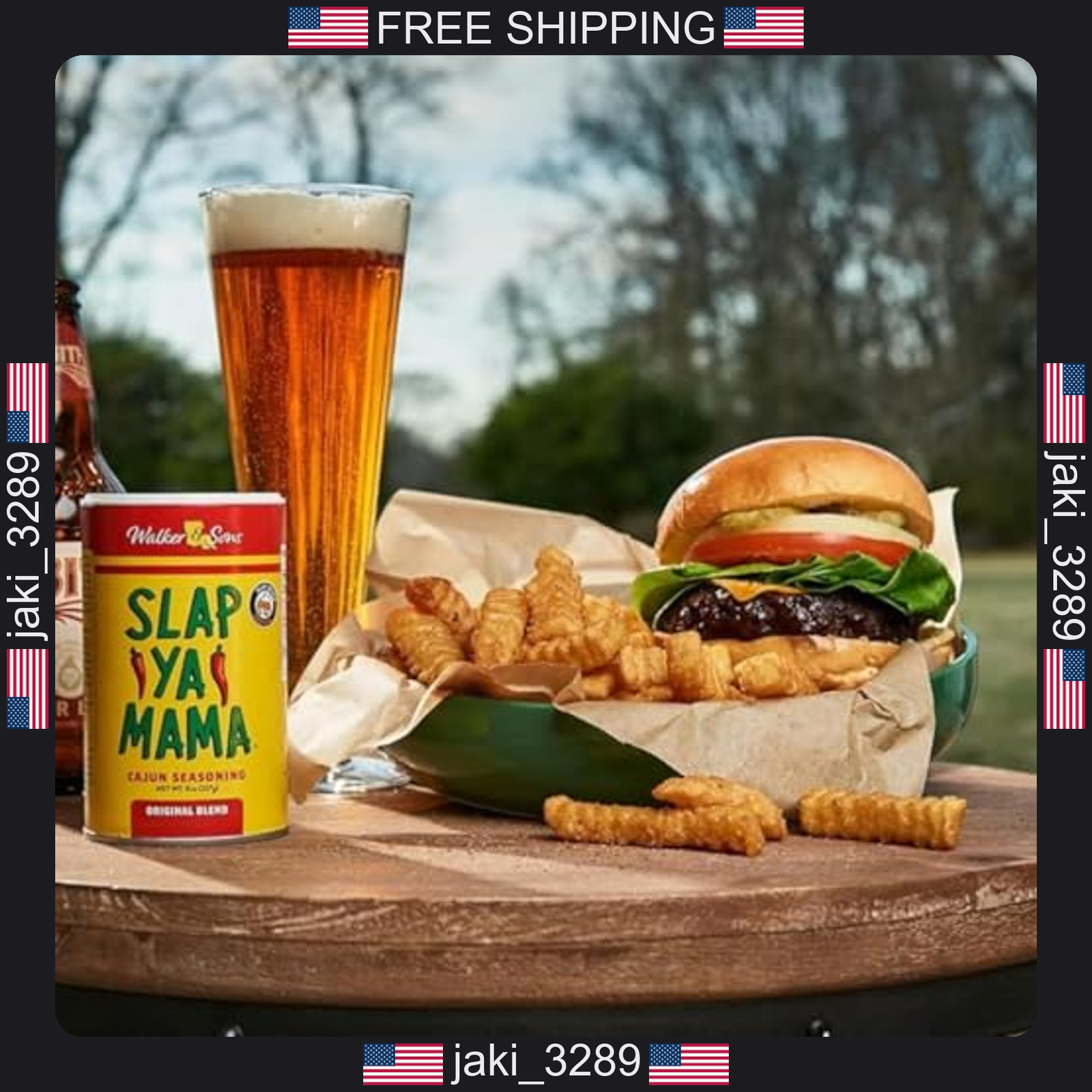 Slap Ya Mama Original Blend Cajun Seasoning – 8 oz Can, Pack of 2, All Natural,