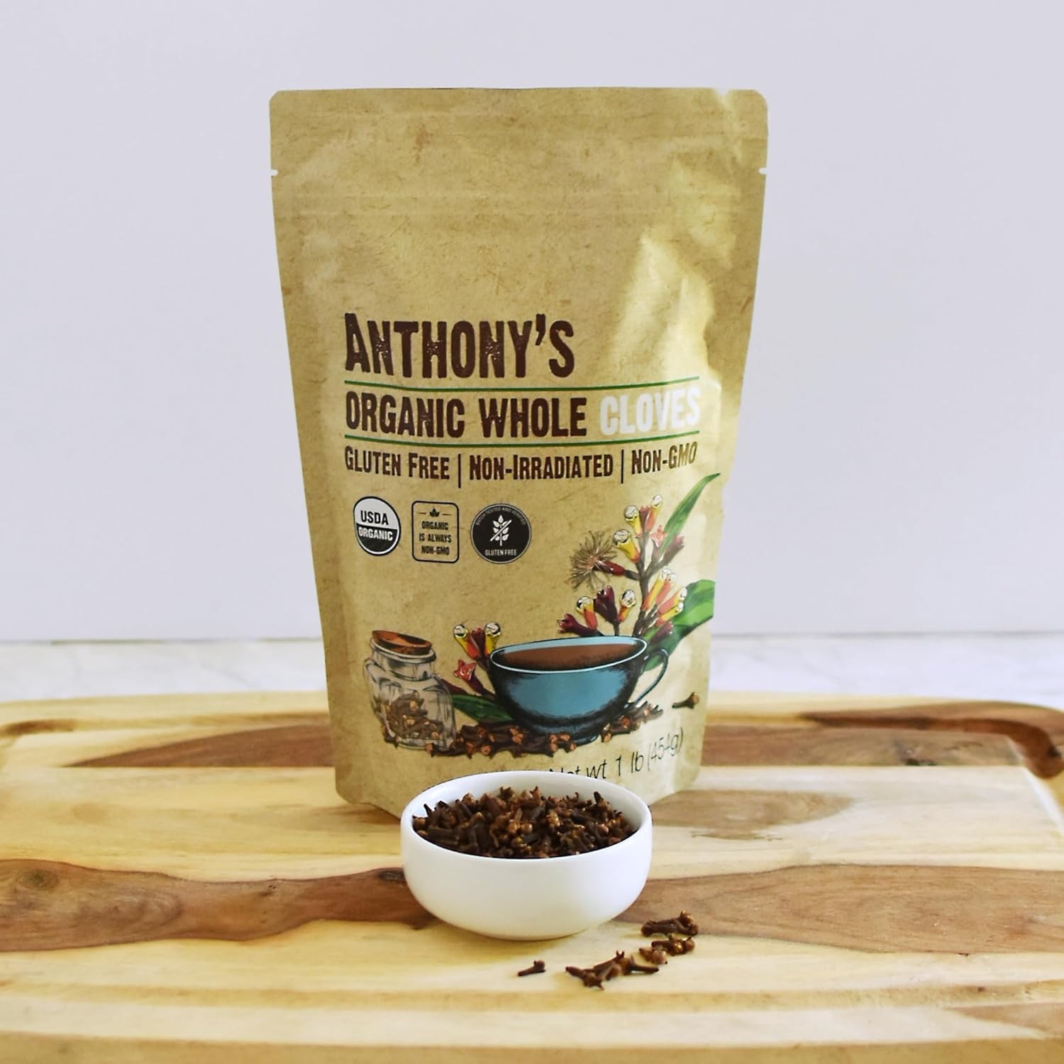 1 lb Hand-Picked Organic Cloves – Non-Irradiated & Perfect for Spices and Teas