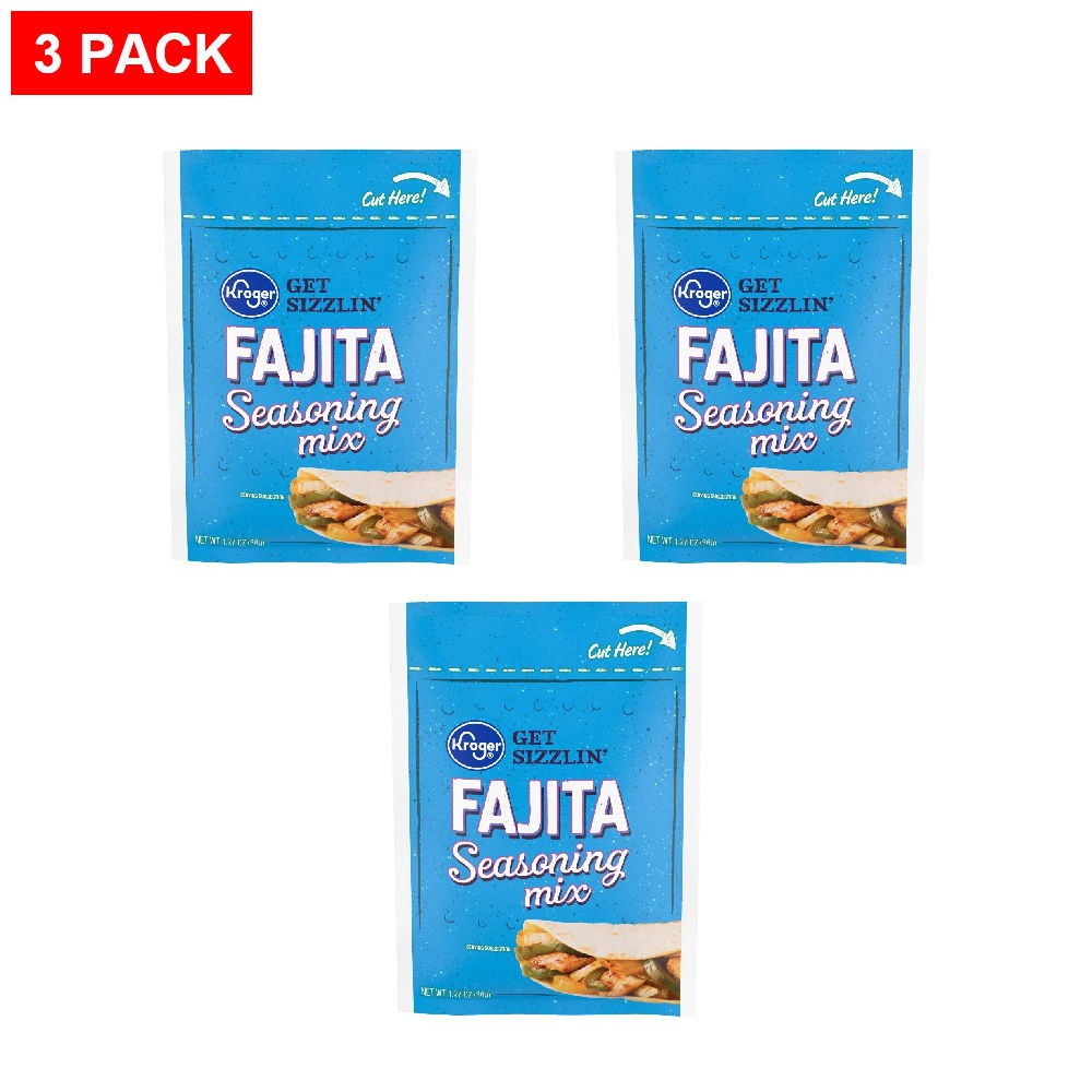 Kroger Fajita Seasoning Mix 1.27 oz – Pack of 3