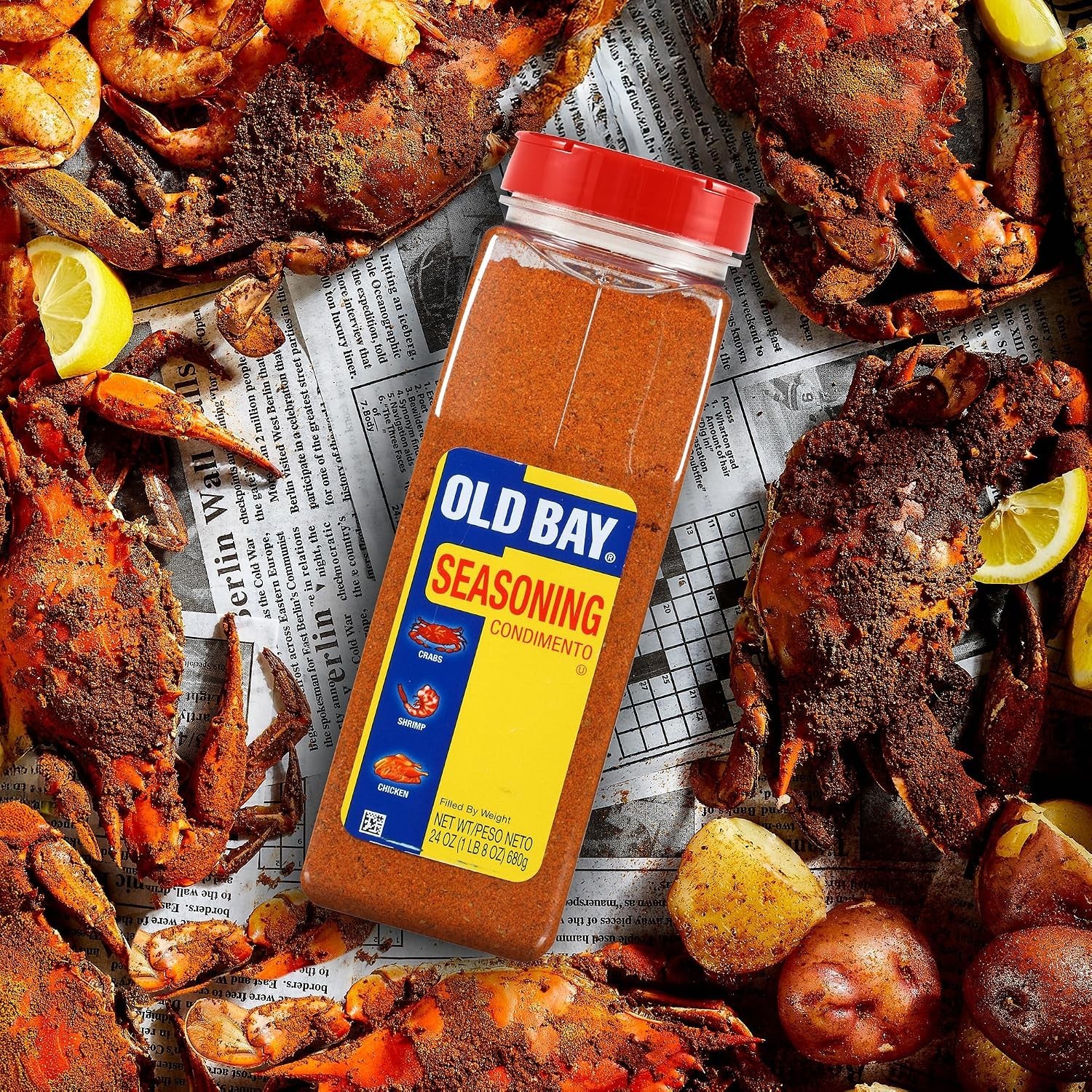 Elevate Your Dishes: 24 oz All-Purpose Seafood Seasoning Blend with 18 Spices