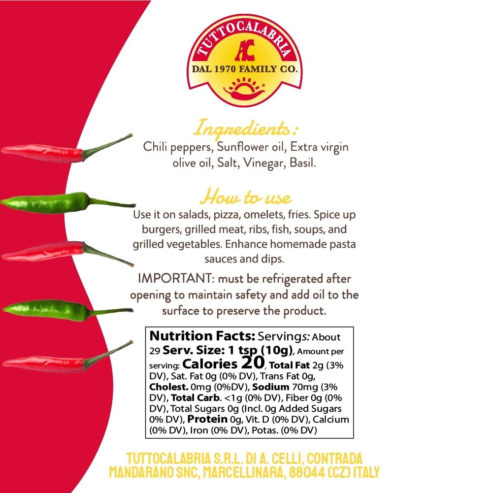 Crushed Calabrian Chili Peppers, Spicy Condiment, 10 oz | Crushed Chili Peppe…