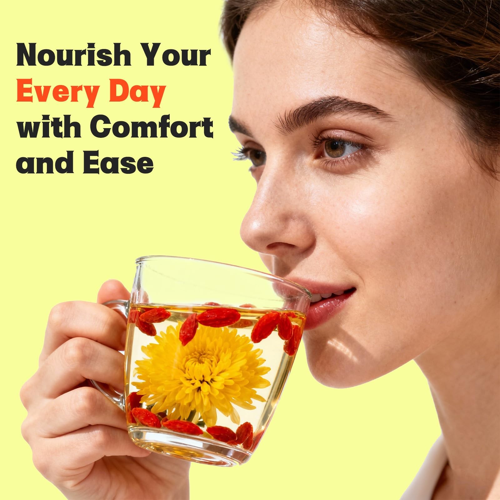 Herbal Dandelion Goji Berry Tea for Kidney & Liver Health – 12 Bags 120g