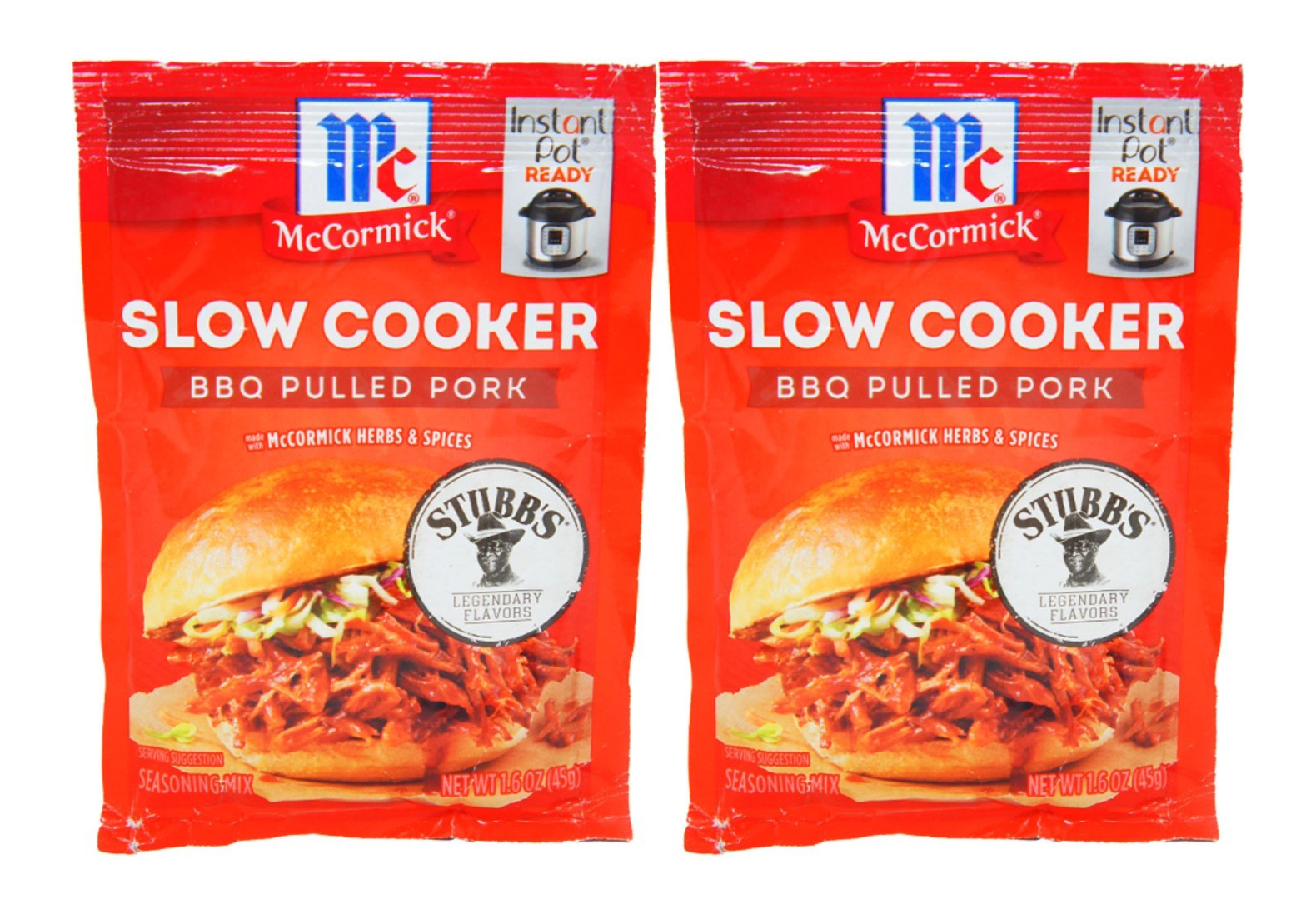 McCormick Stubb’s Slow Cooker BBQ Pulled Pork Mix 1.6oz Instant Pot Ready
