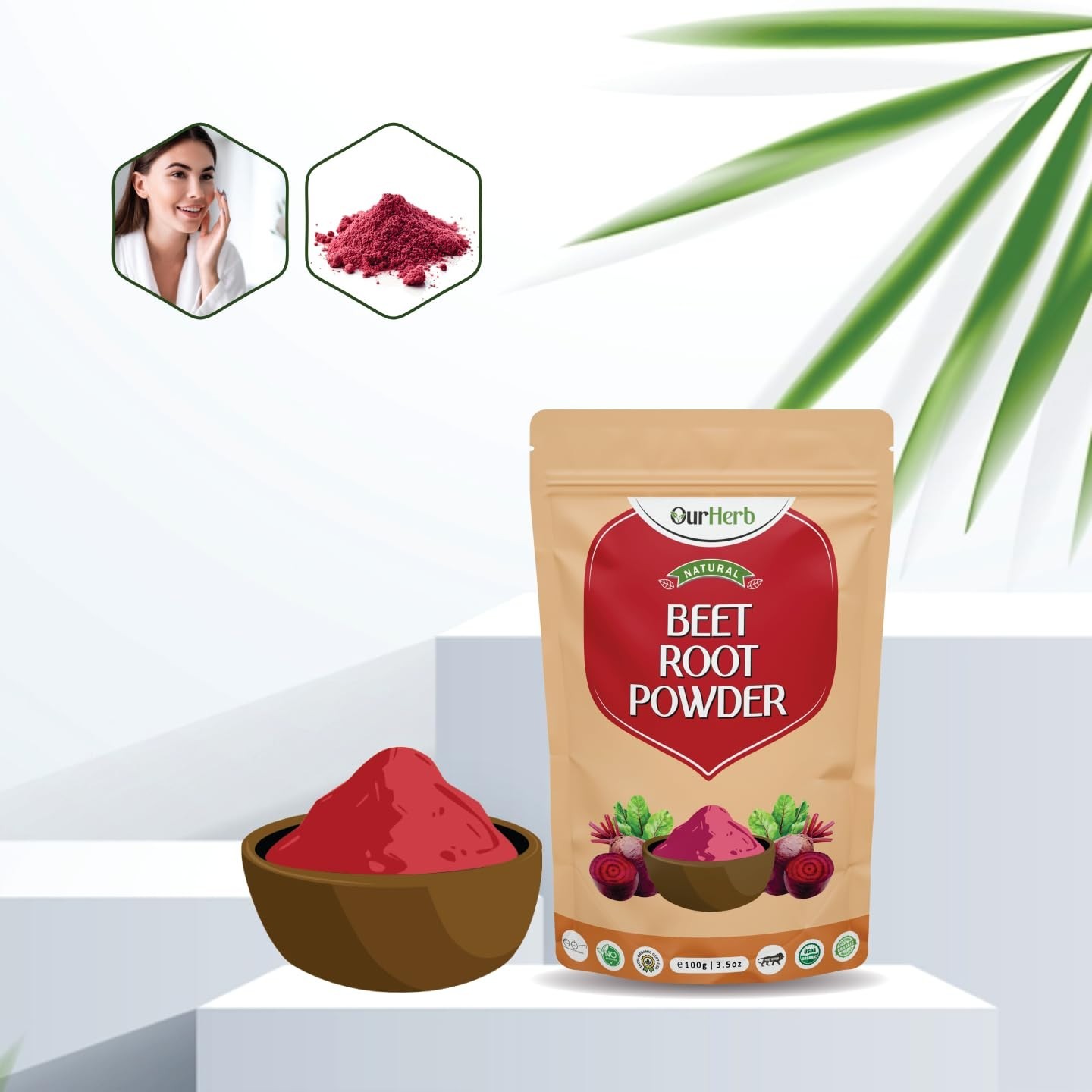 Nature Beetroot Powder for Face Pack,Skin&Hair Lip&Skin Care Natural Antioxidant