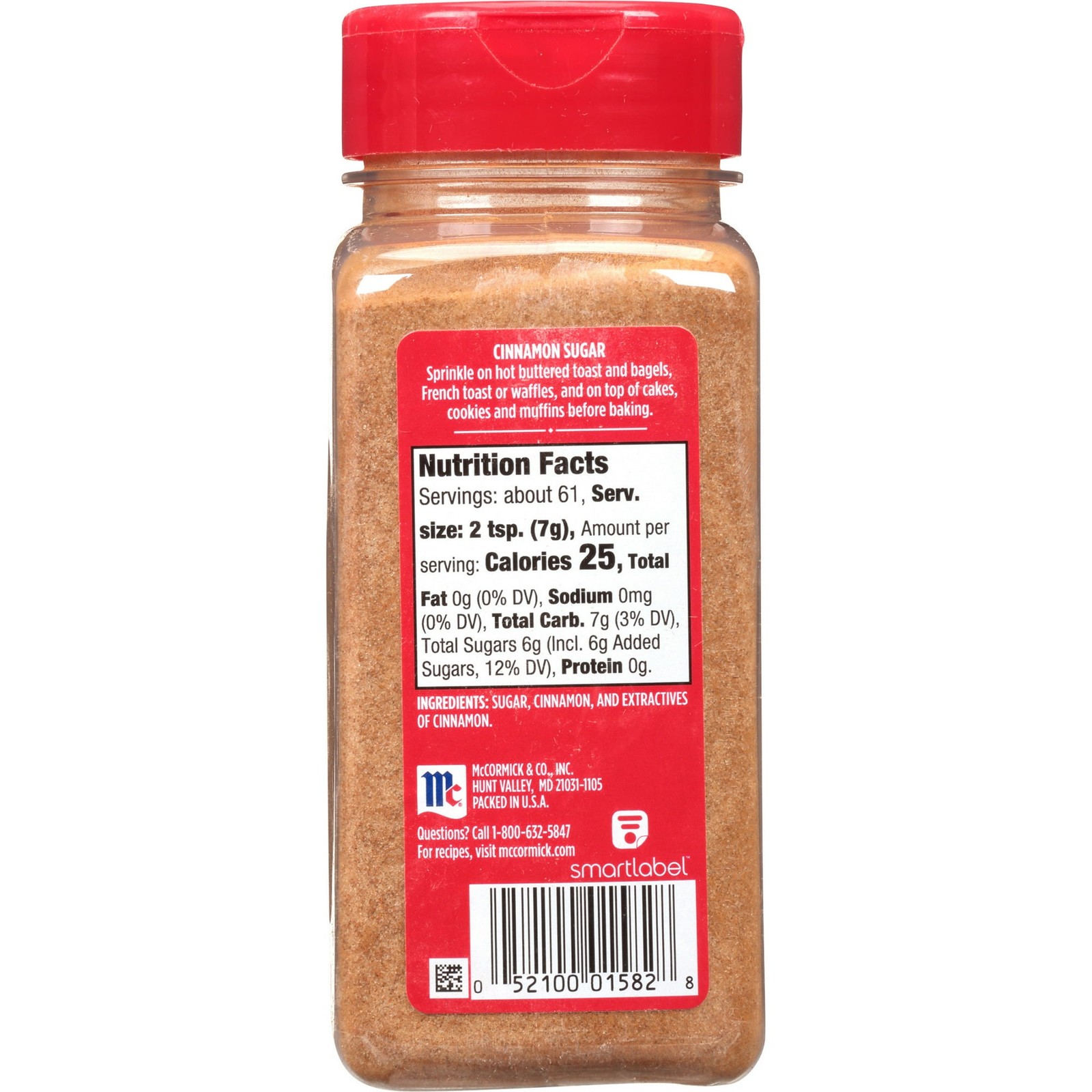Non-GMO Kosher Cinnamon Sugar, 15 oz Bottle Baking Mix,Free shipping in 2 days