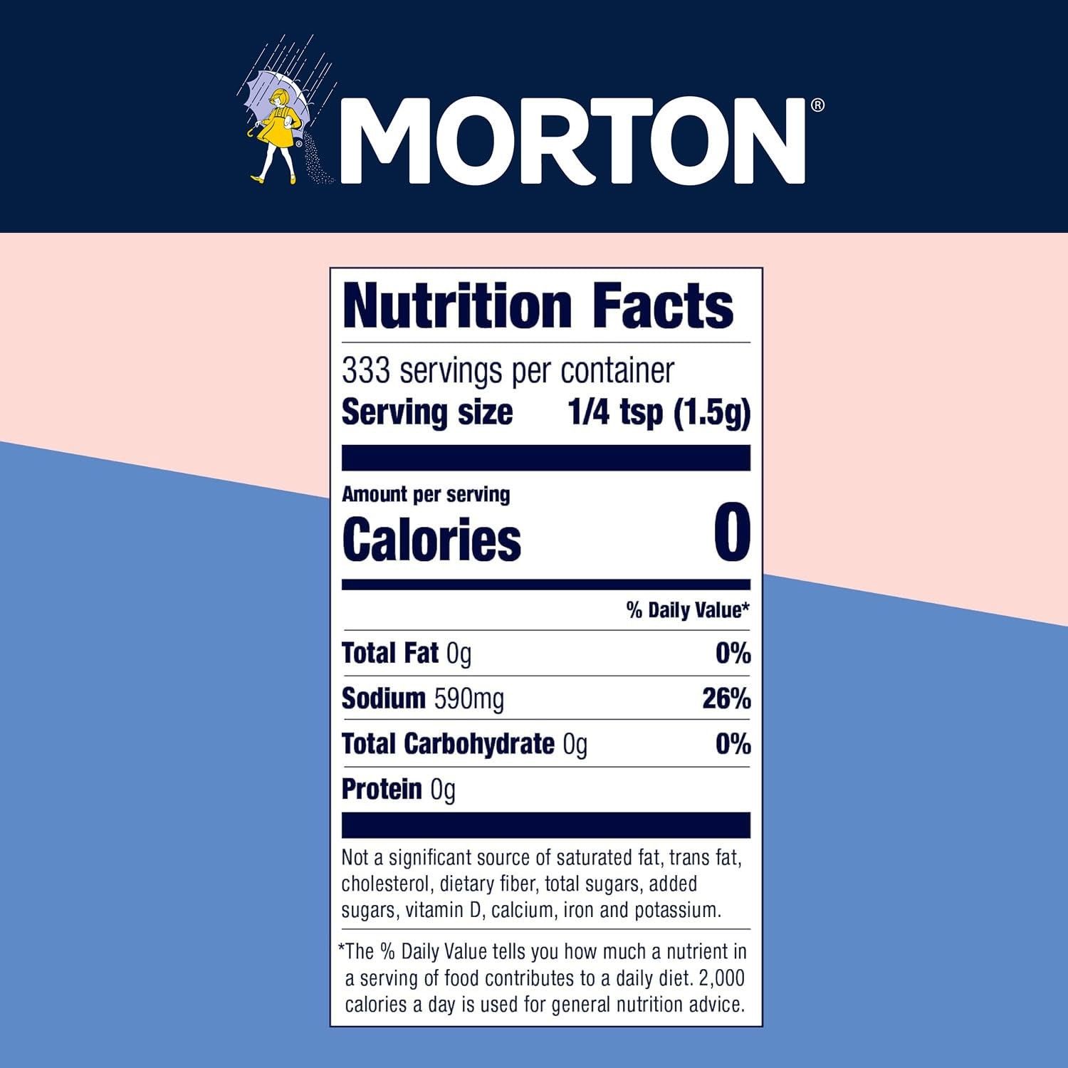 Morton All-Natural Himalayan Pink Salt, Fine, (17.6 17.6 Ounce (Pack of 2)