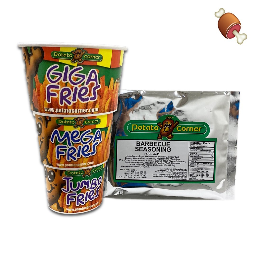 potato corner french fries seasoning 220G – BBQ BARBECUE FLAVOR