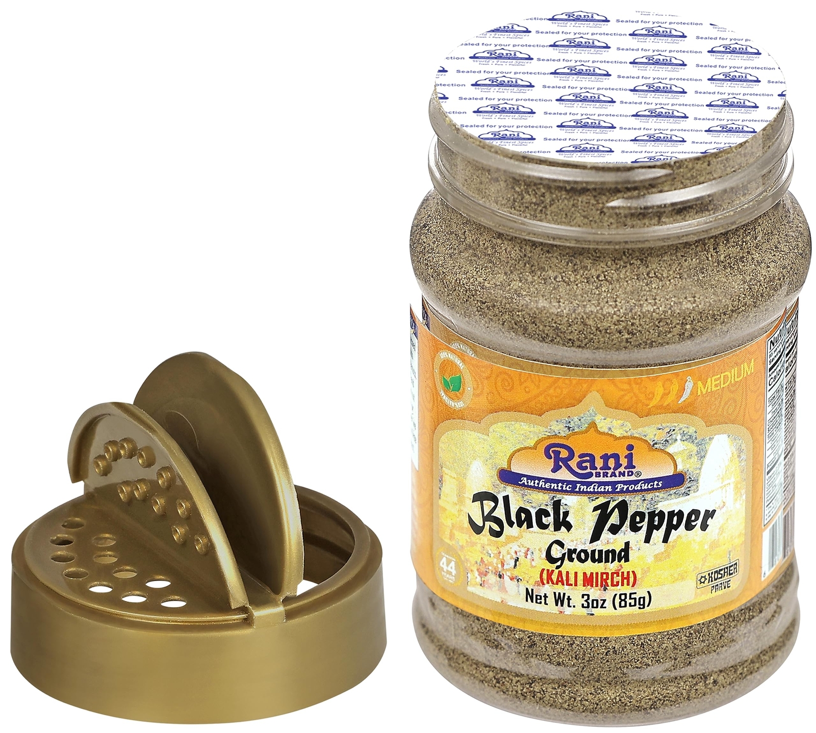 Rani Black Pepper Fine Powder 80 Mesh, Premium Indian 3oz (85g)