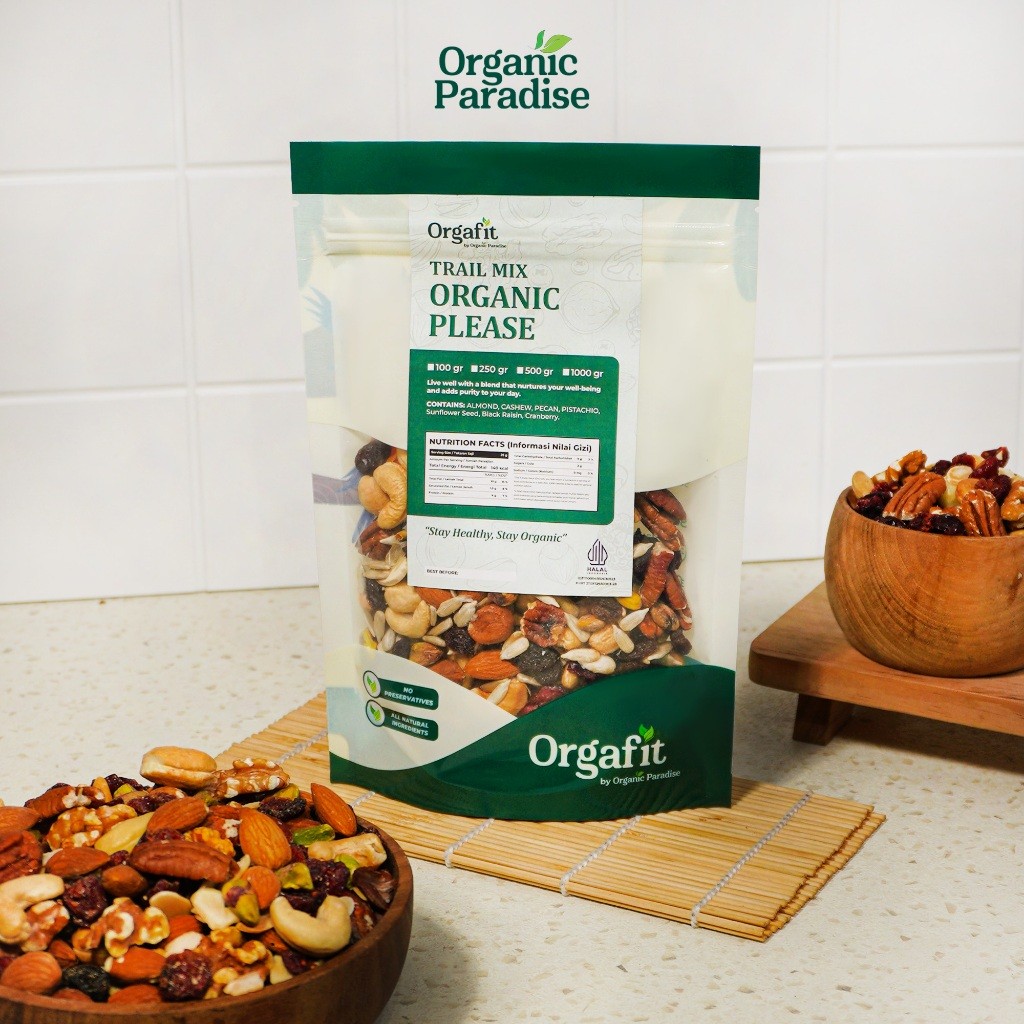 Trail Mix Nuts 500 Gram With Almond Cashew Snack Blend Pantry Topping On The Go