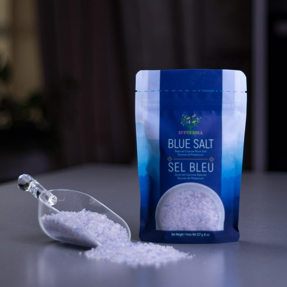 Blue Salt, Coarse, Rare Mineral Salt, High Potassium, Lower Sodium, Natural, …
