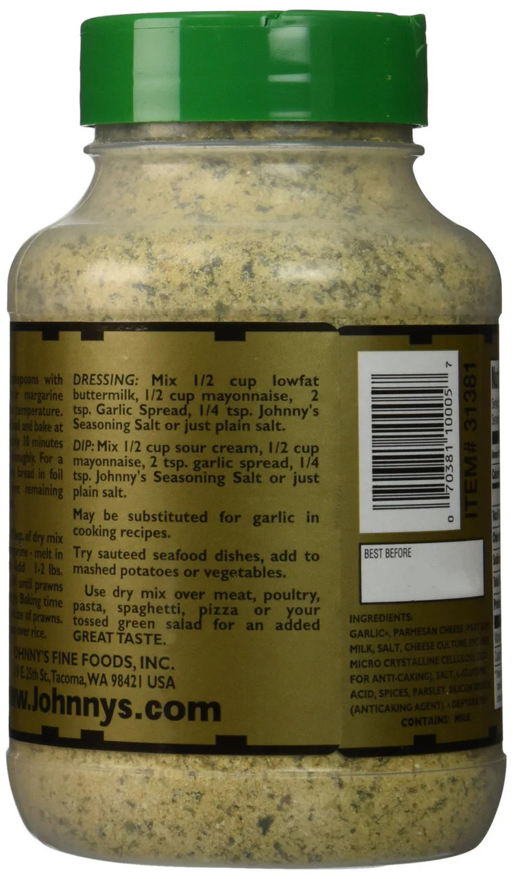 Johnny’s Garlic Spread & Seasoning, 510g/18oz (4pk) {Imported from Canada}