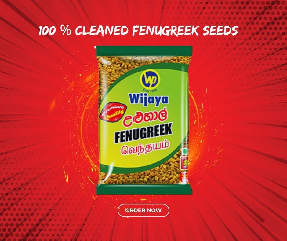 Ceylon Naturally Pure Whole organic 50g Fenugreek Seeds High Quality Spices
