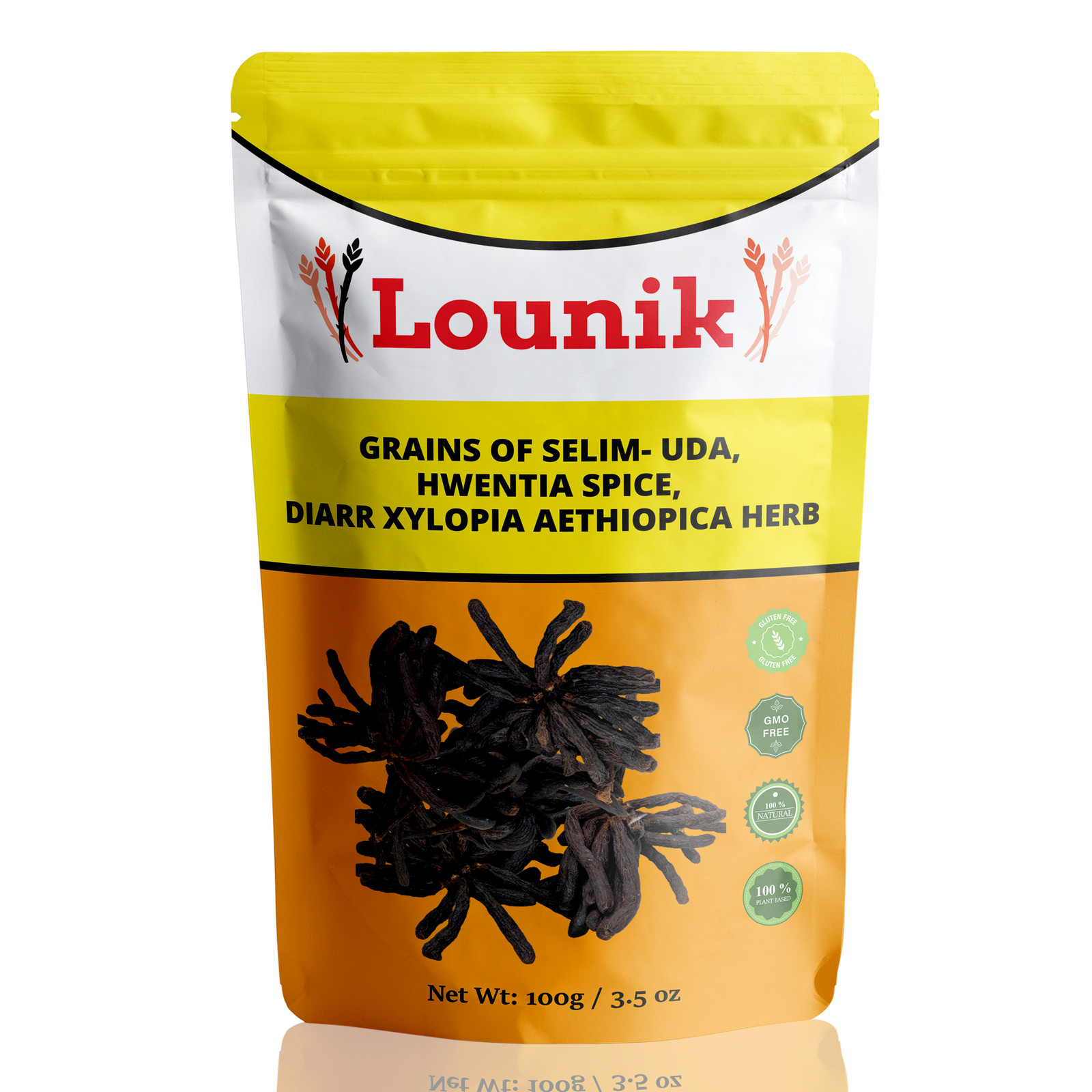 Grains of Selim- Uda, Hwentia Spice, Diarr Xylopia Aethiopica Herb 3.5 Oz
