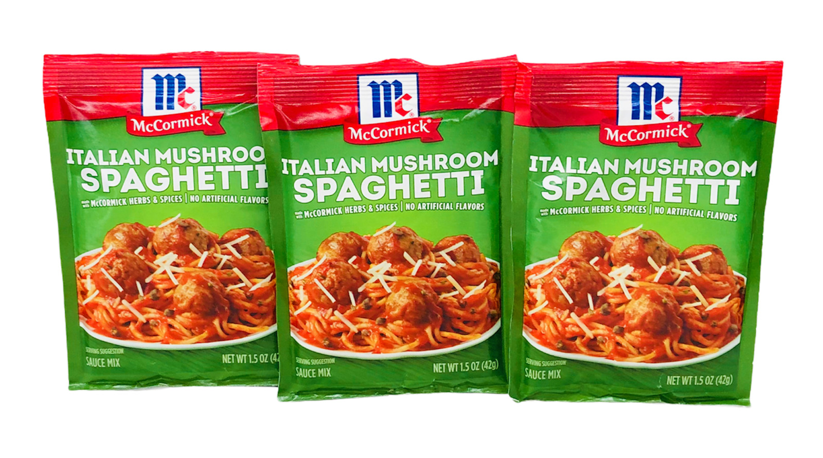 McCormick Italian Mushroom Spaghetti Sauce Mix 1.5 oz (3 Pack)