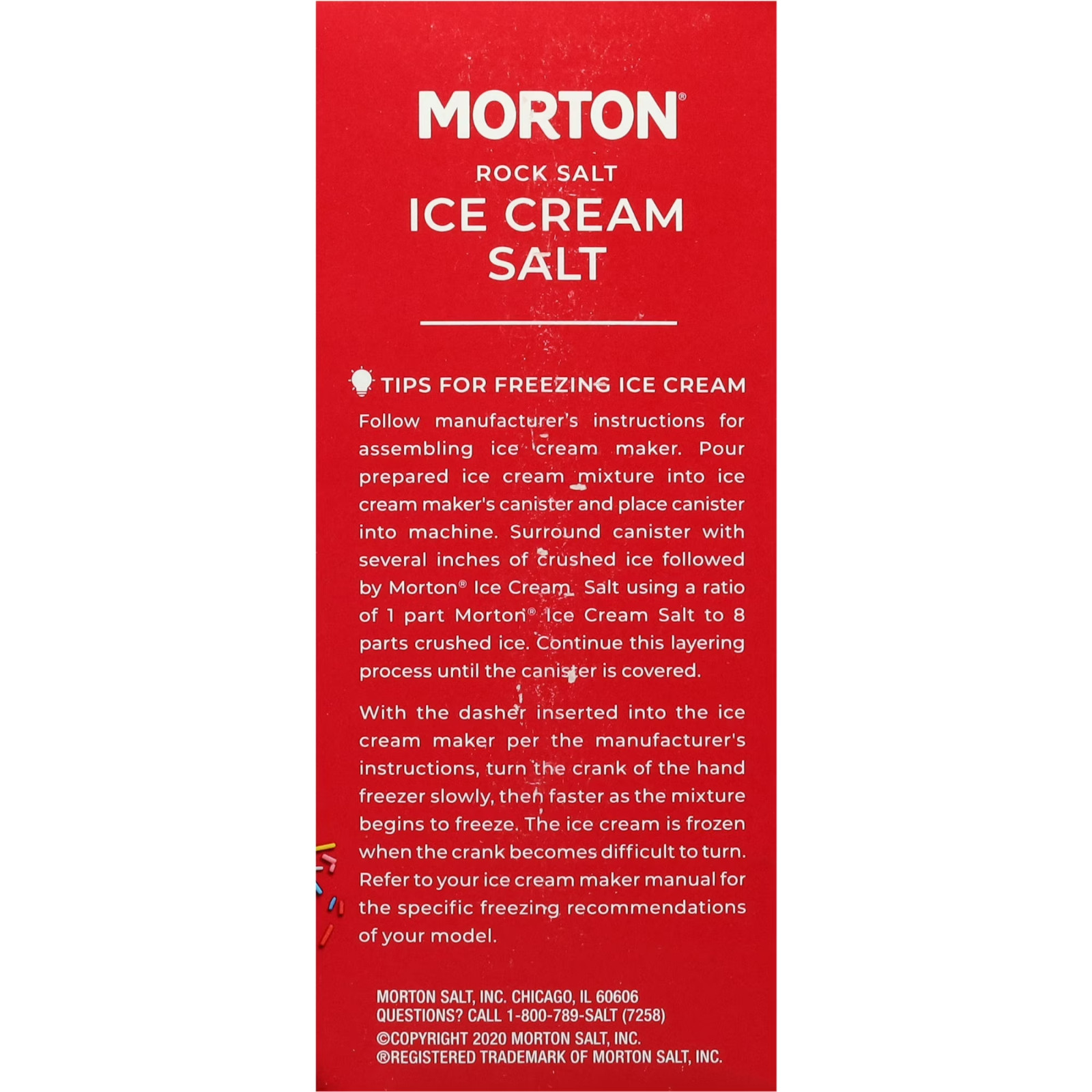 (2 pack) Morton® Ice Cream Salt, Rock Salt for Ice Cream Making, 4 lb each Box
