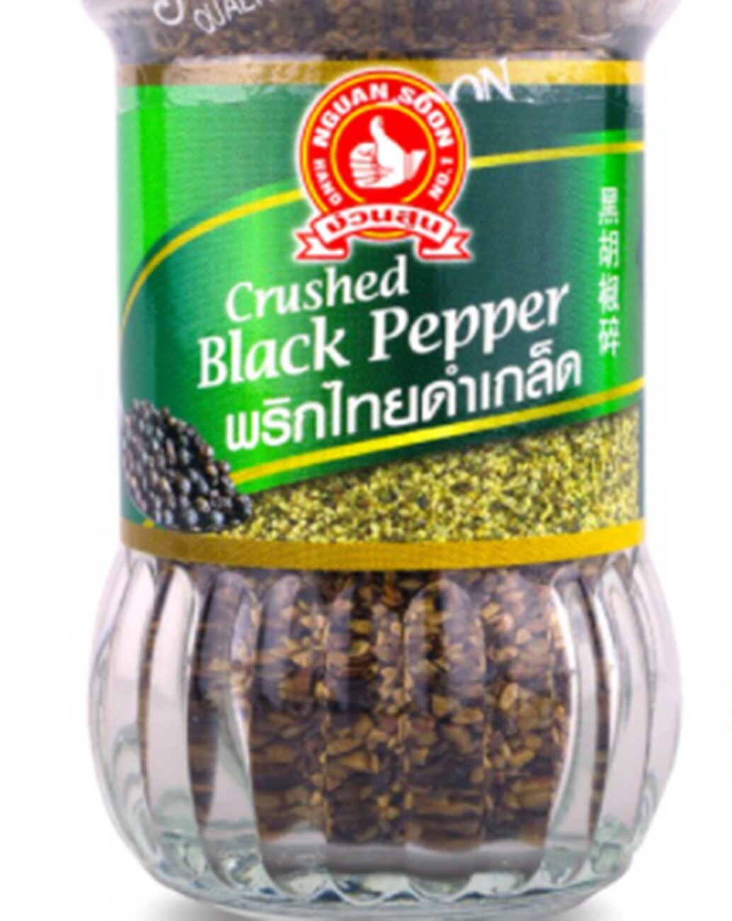 Nguan Soon No.1 Hand Brand Crushed Black Pepper Spices Seasoning Bottle 50 g.