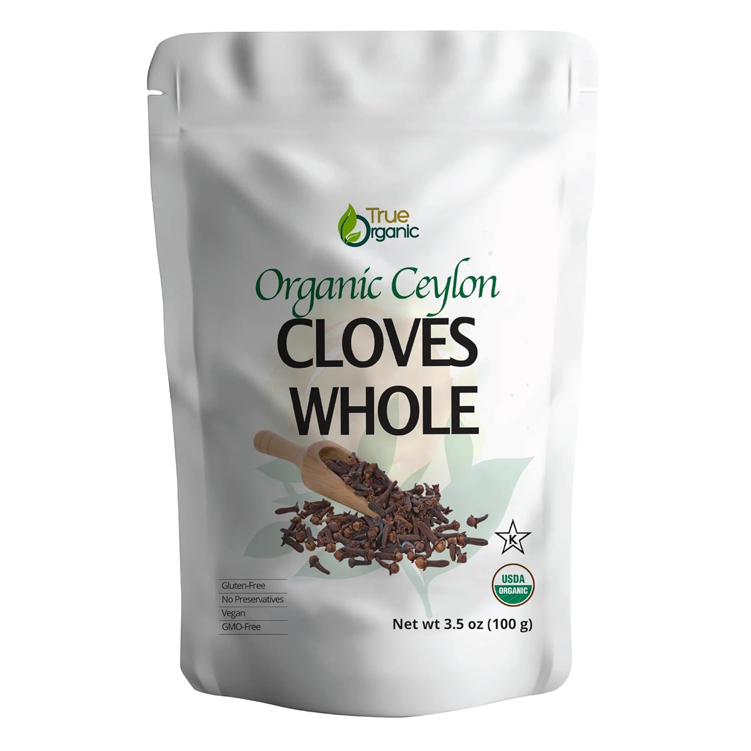 Ceylon Cloves Whole, 3.5 Ounces, Premium Quality, USDA Organic & Kosher Certifie