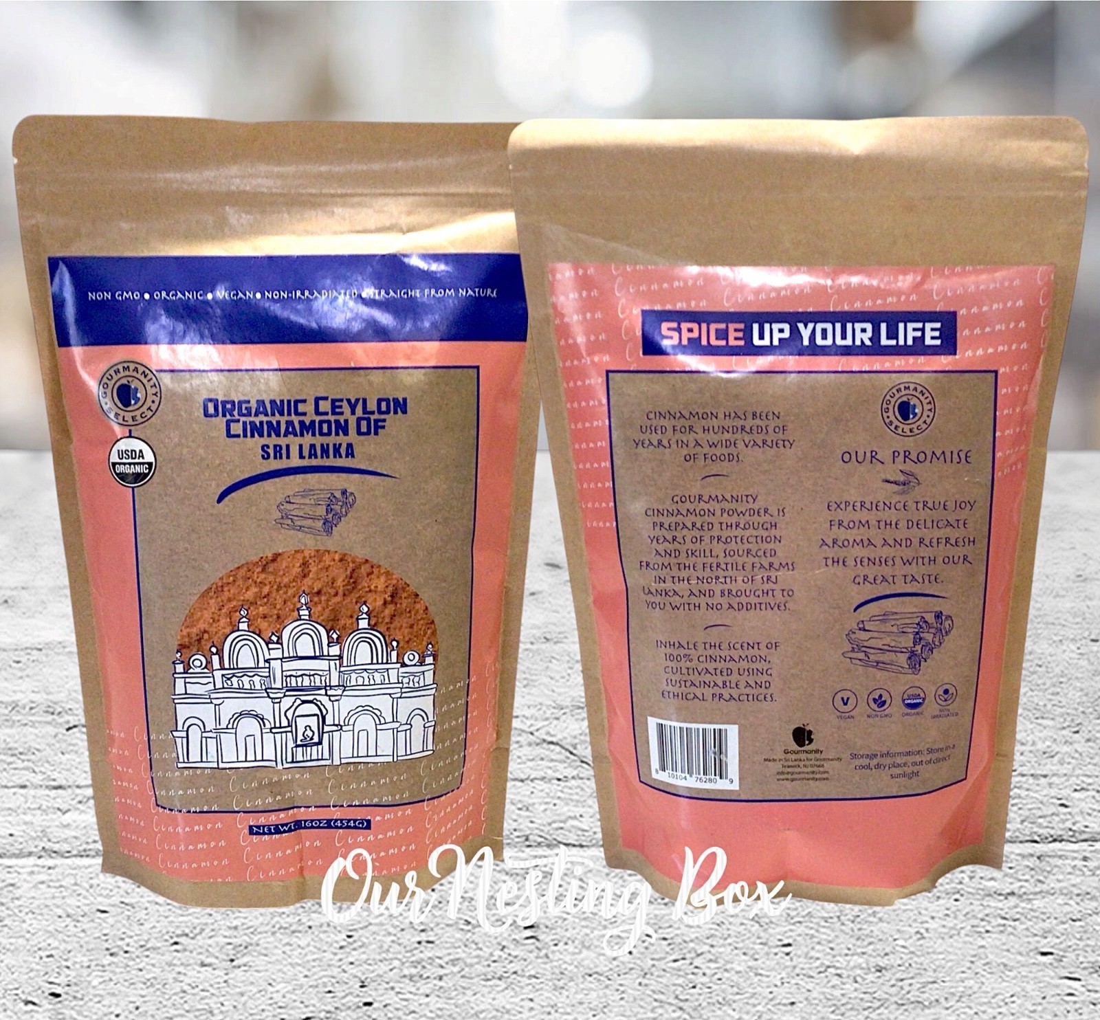 2 Gourmanity Select Ceylon Cinnamon From Sri Lanka 1lb Bag