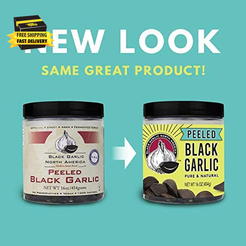 Peeled Black Garlic (5 Oz.)- Kosher Certifed ⭐️⭐️⭐️⭐️⭐️