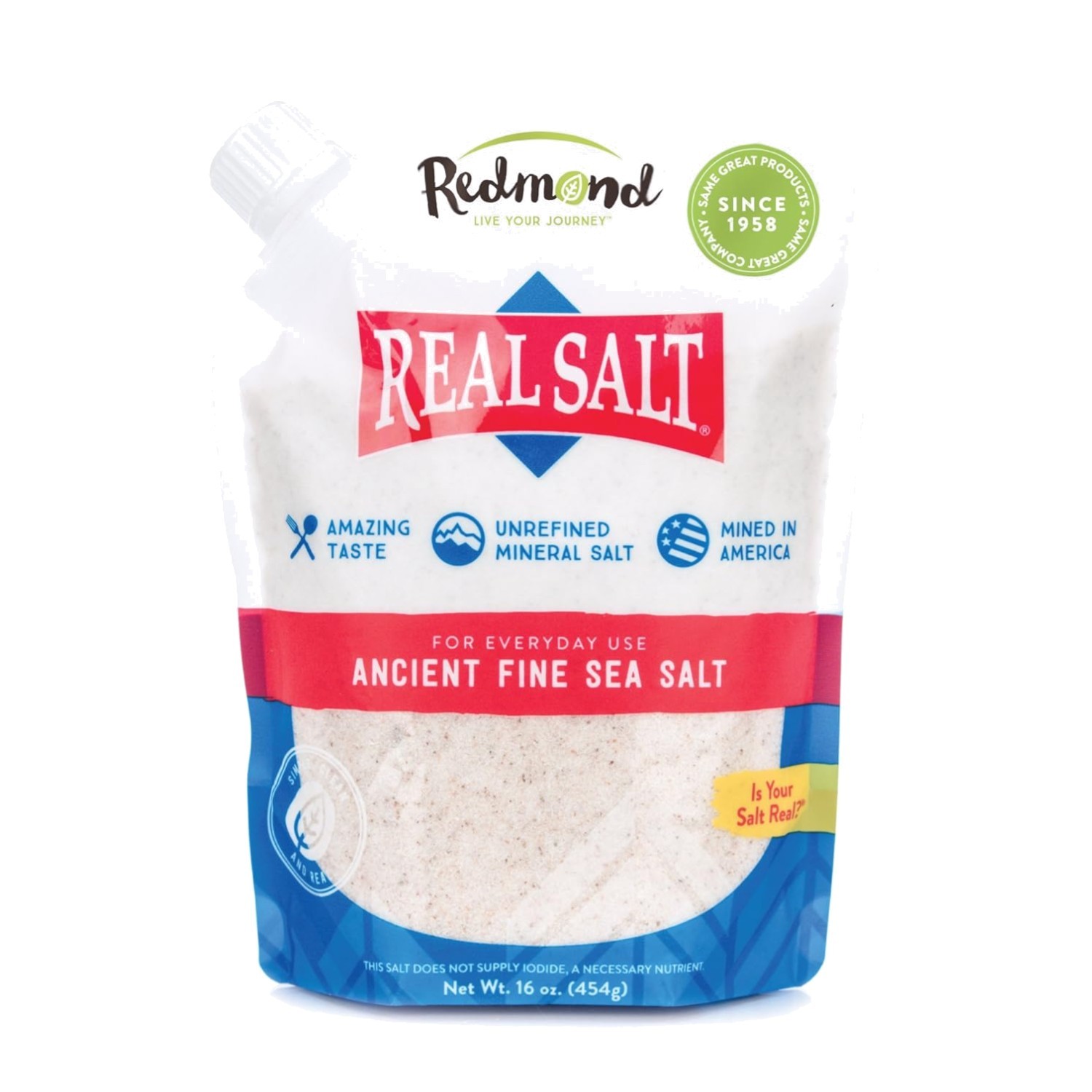 Real Salt 16oz x 2: Ancient Fine Sea Salt