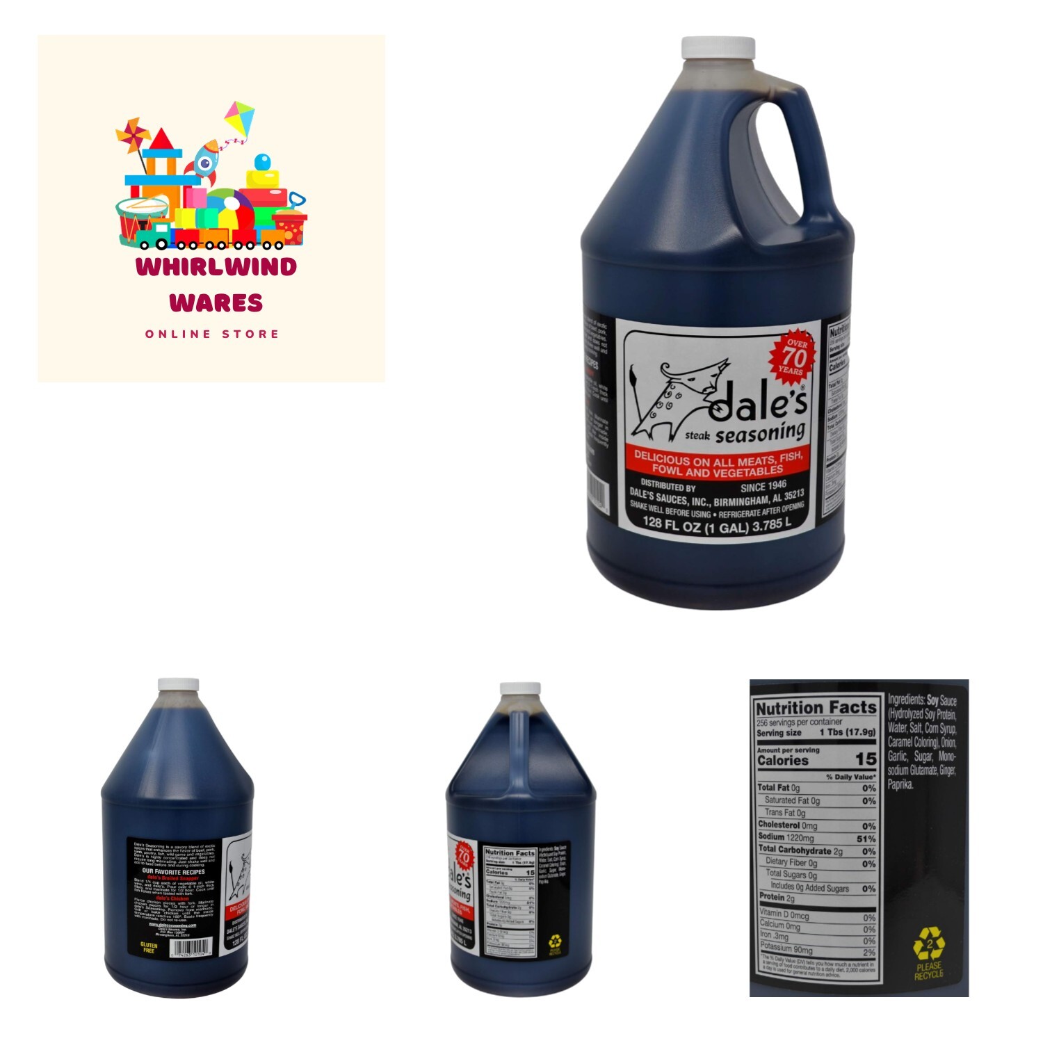 Family Size 1 Gallon – Gluten Free Steak Marinade