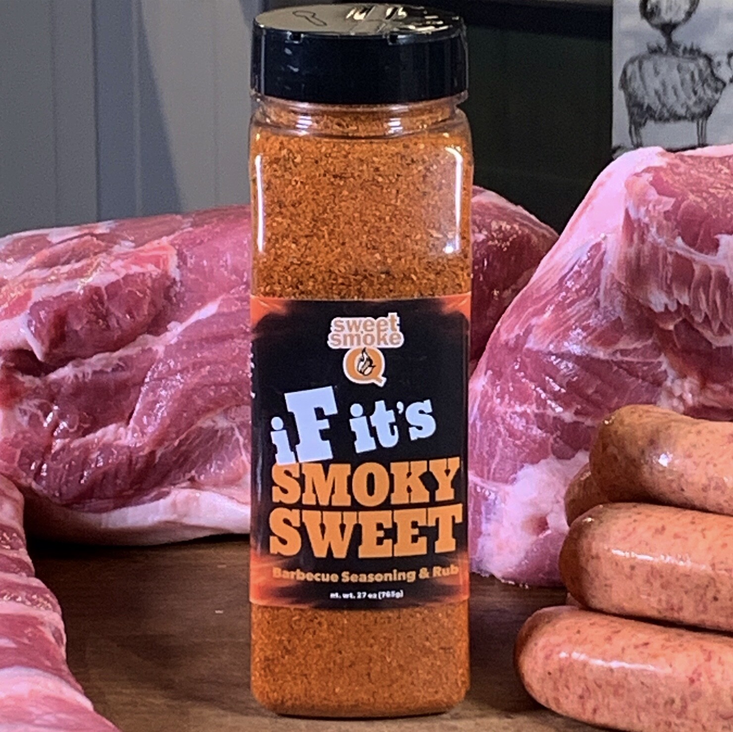 Sweet Smoke Q “iF it’s” SMOKY SWEET Award Winning BBQ Seasoning Rub 