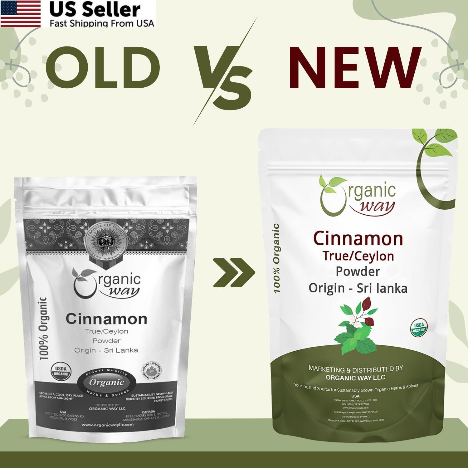 Organic Way True Ceylon Cinnamon Powder | & 16 Ounce (Pack of 1)