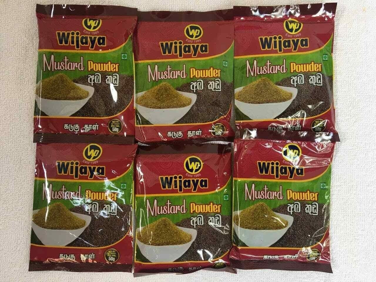 WIJAYA MUSTARD POWDER 100% Pure Natural Sri Lanka Spices Organic Ceylon 100g New