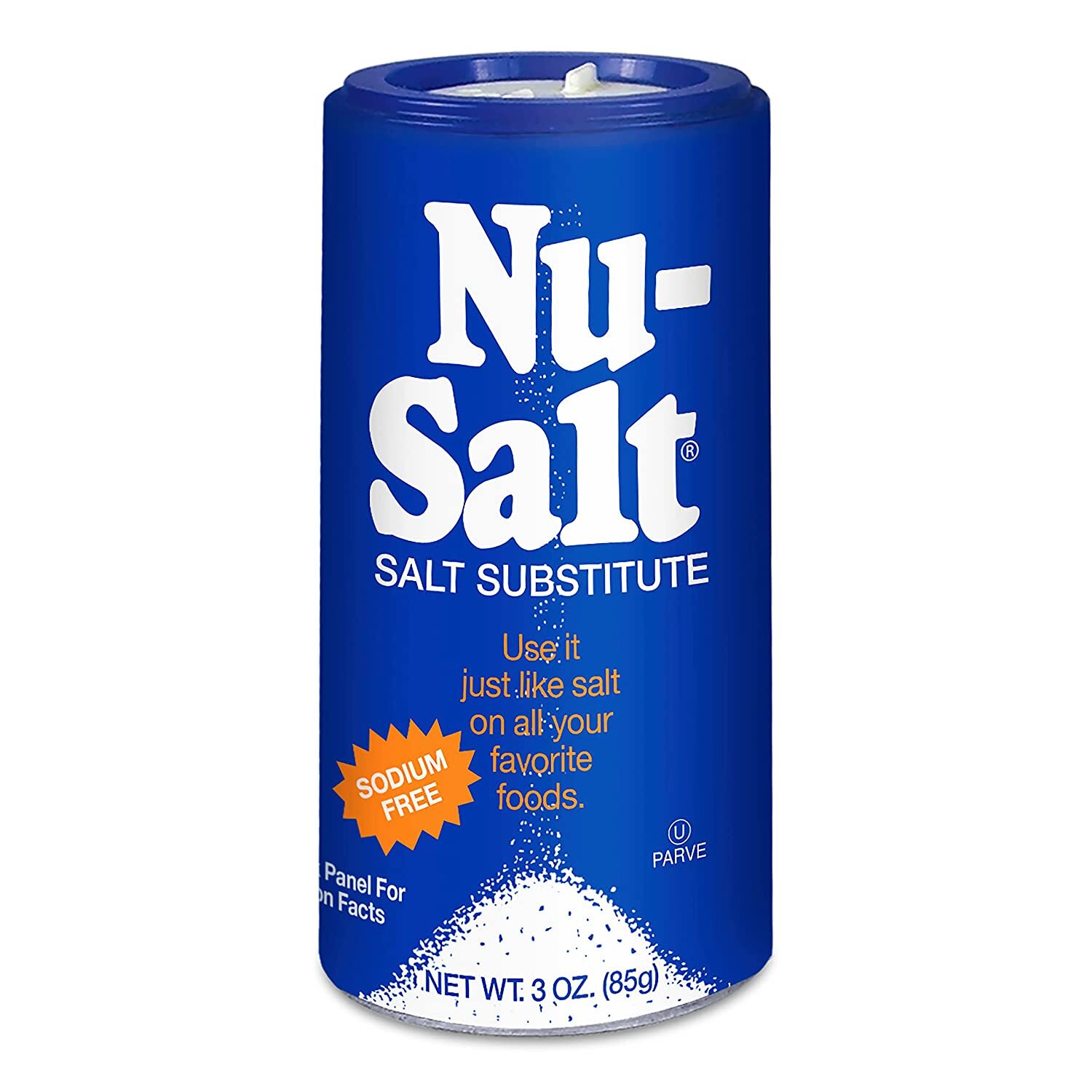 Nu-Salt Salt Substitute (Sodum Free), 3 Oz. – Pack of 1
