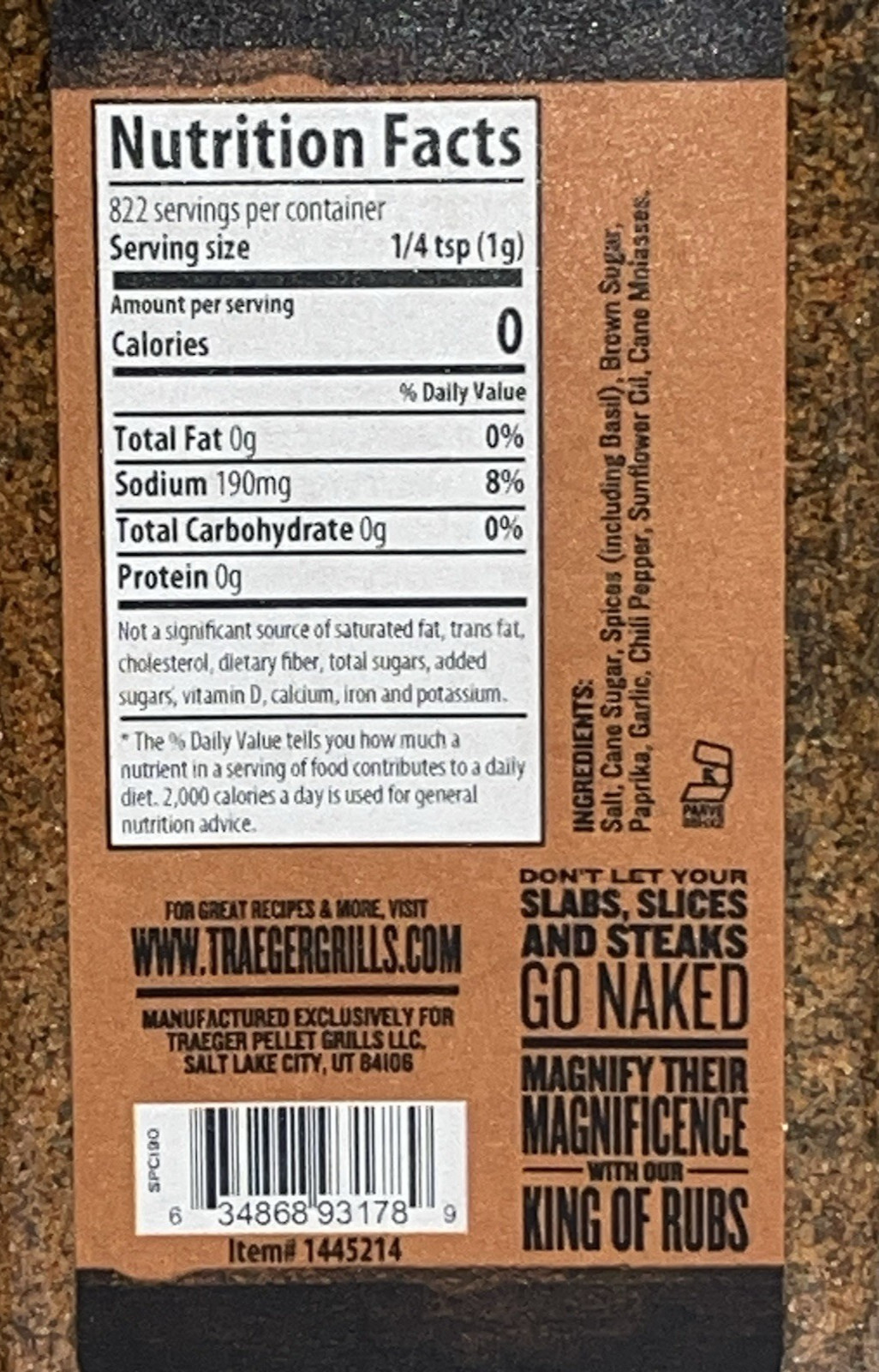 2 Traeger Rub Garlic & Chili Pepper 29.oz
