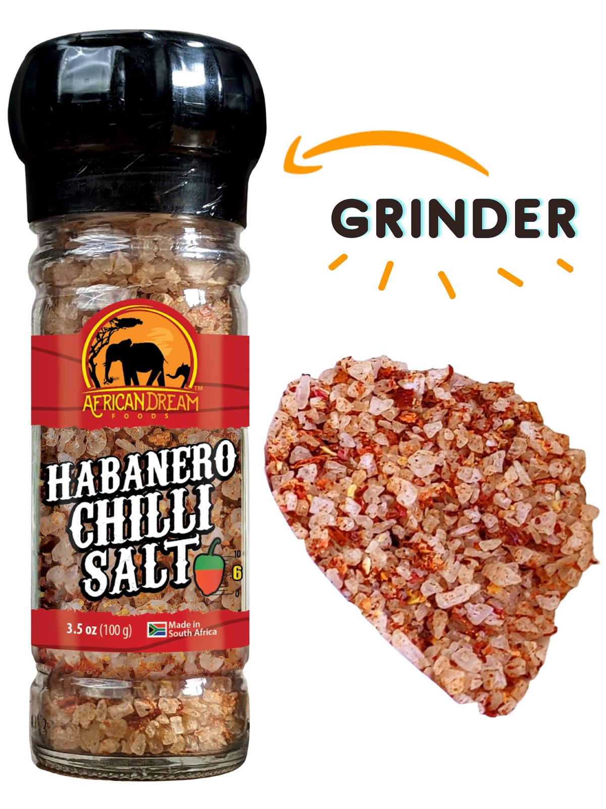 Habanero Spicy Salt Seasoning by | Spicy Chili Salt with Natural African Haba…
