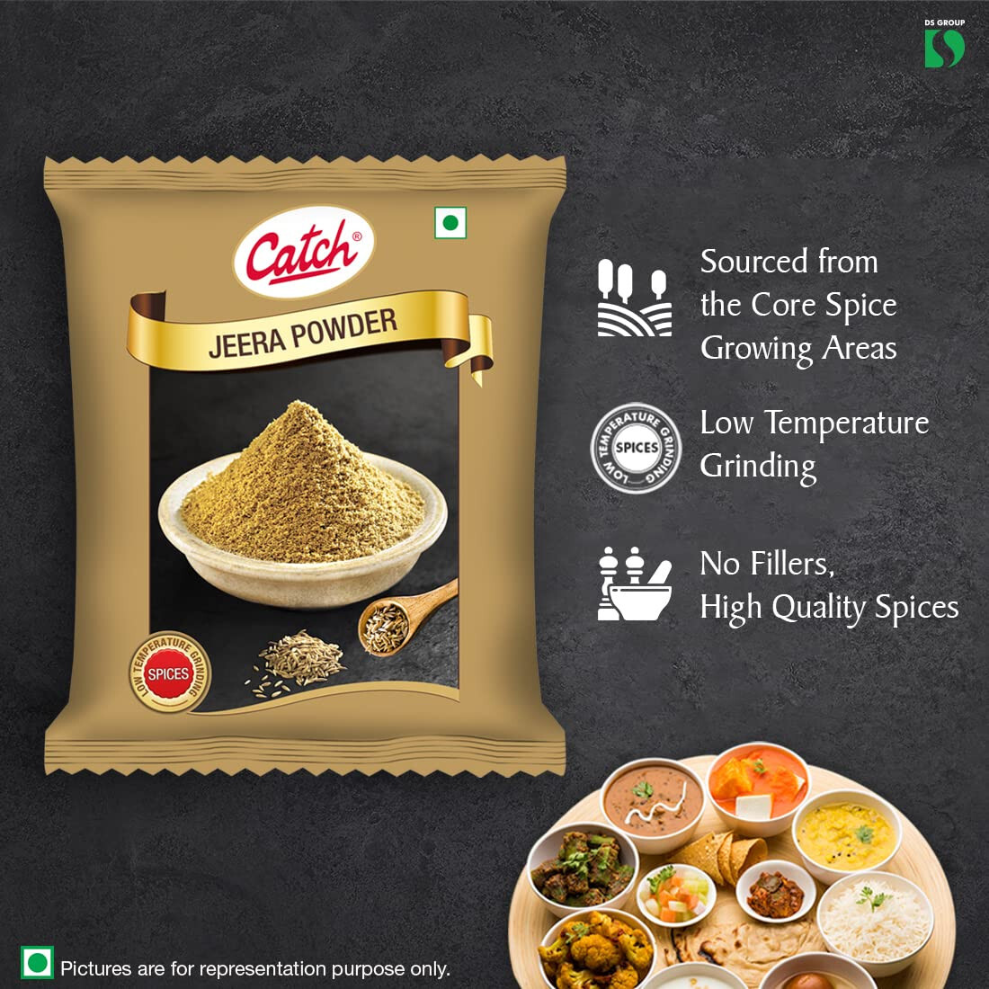 Catch Jeera(Cumin) Powder, (pack of 50 )each 100 GM