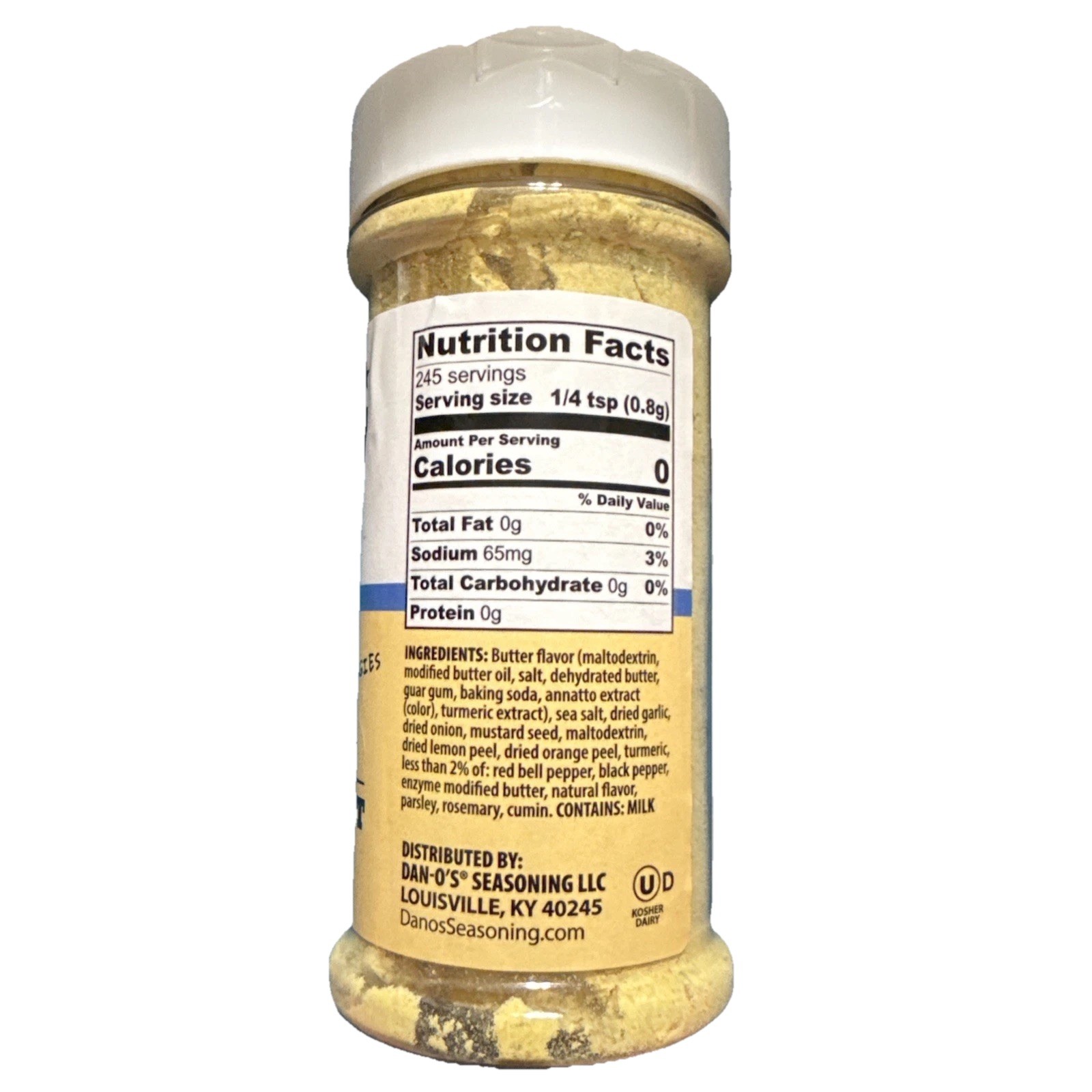 Dan-Os Butter Dust Seasoning, 6.9 oz – Sugar Free All-Purpose Flavor