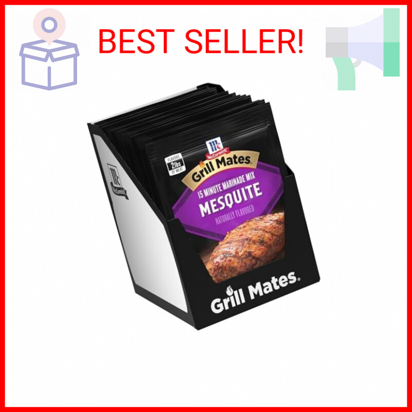McCormick Grill Mates Mesquite Marinade Mix, 1.06 oz (Pack of 12)