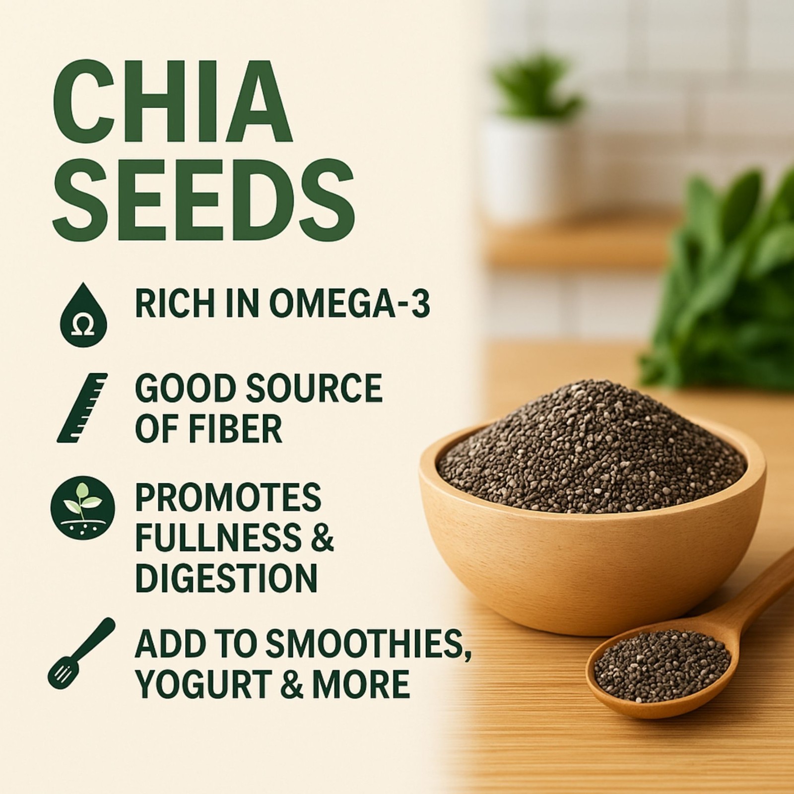 Pure Chia Seeds – 100% Non-GMO Superfood for Health & Nutrition – 5 LBS