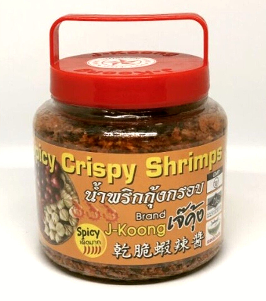 2x J-Koong Namprik Crispy Shrimp Spicy Extra Thai Chili Paste Dipping Halal 270g