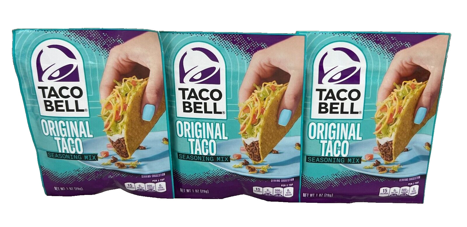 Taco Bell Original Taco Seasoning 1 oz ( 3 Pack )