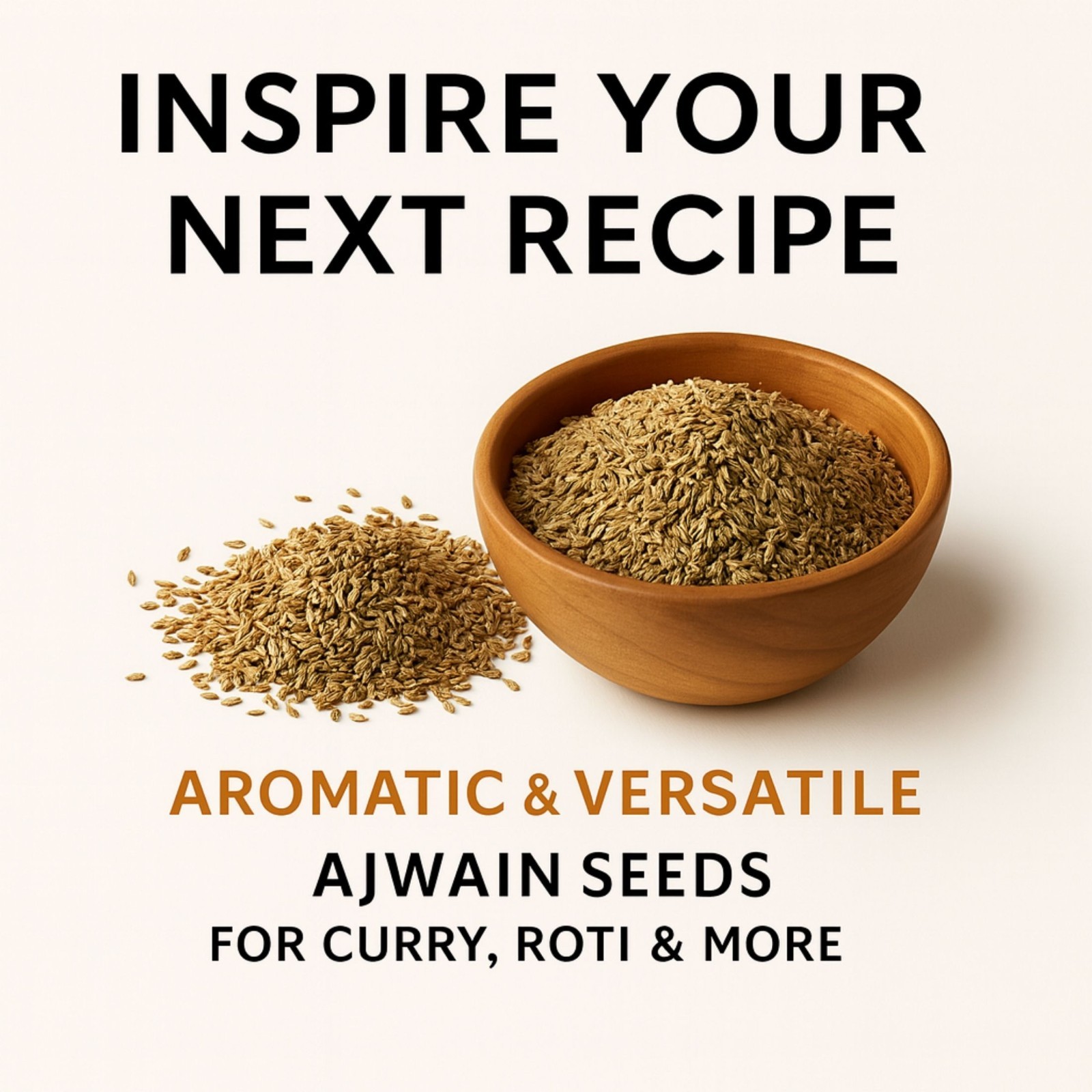 Ajwain Seeds (Carom Seeds) 12 oz – Aromatic Spice for Cooking & Health Benefits