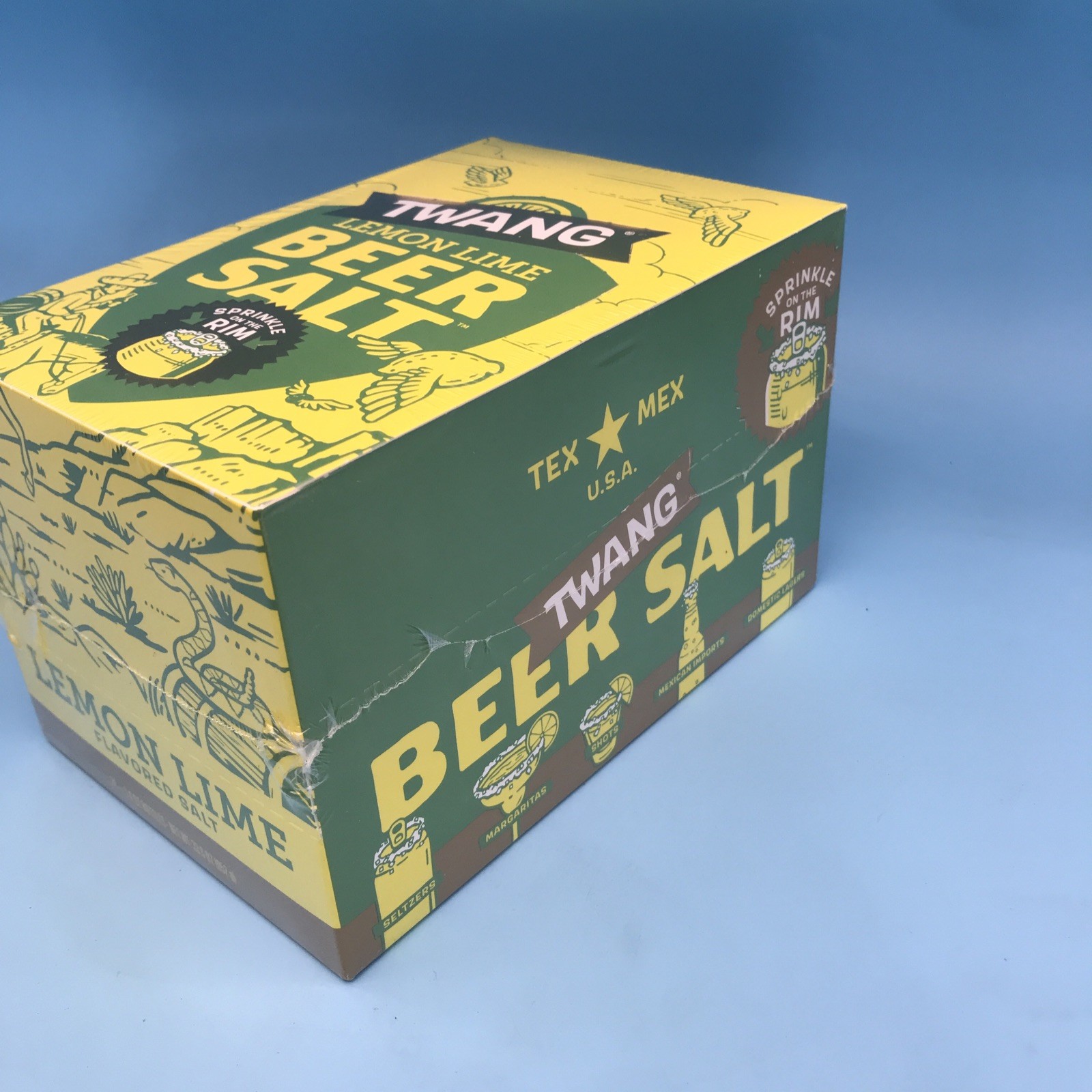 Twang the Original Beer Salt Lemon Lime 1.4 oz Bottles Bulk 24 Count Box