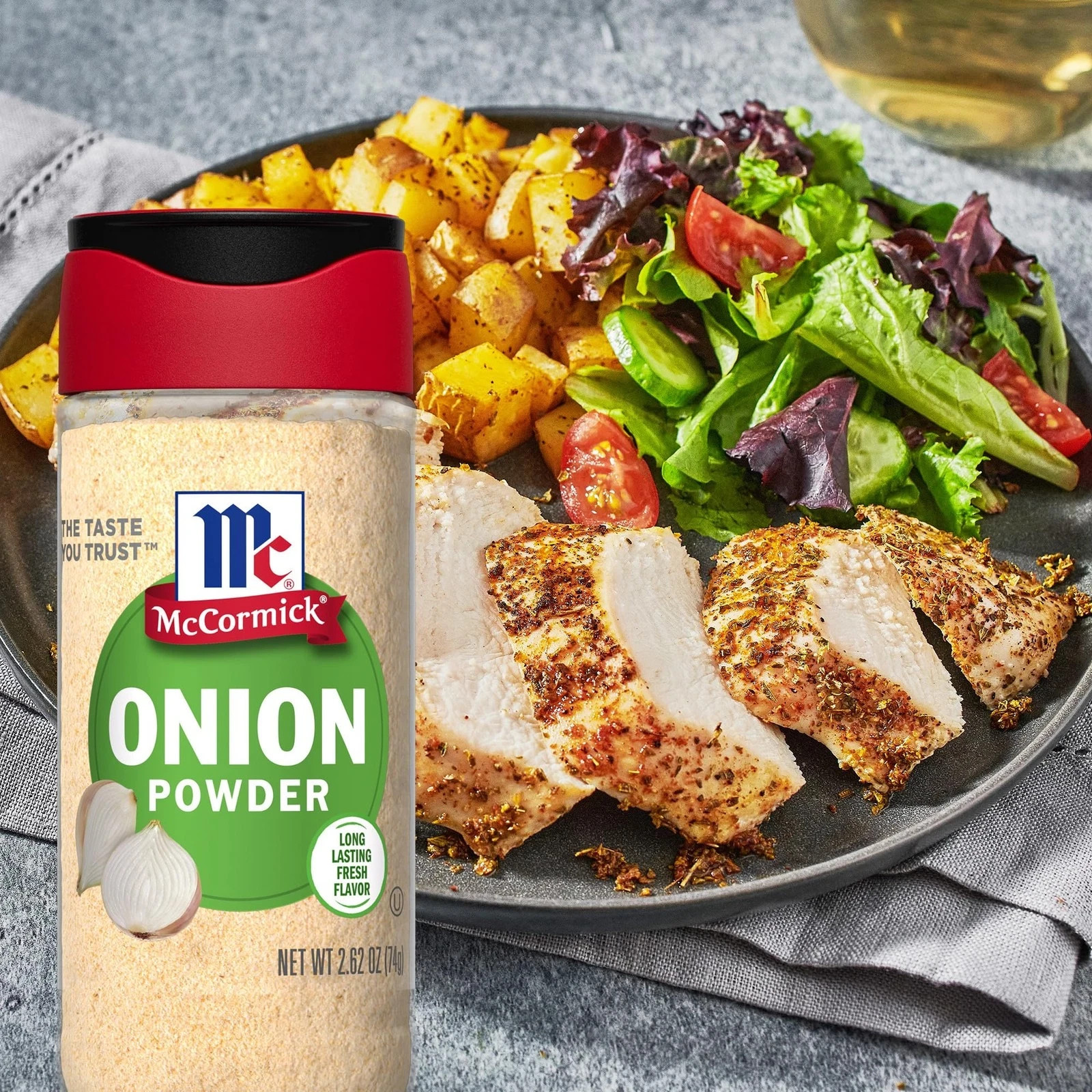 McCormick Onion Powder, Non GMO, Made with Fresh, 2.62 Ounce (Pack of 1)