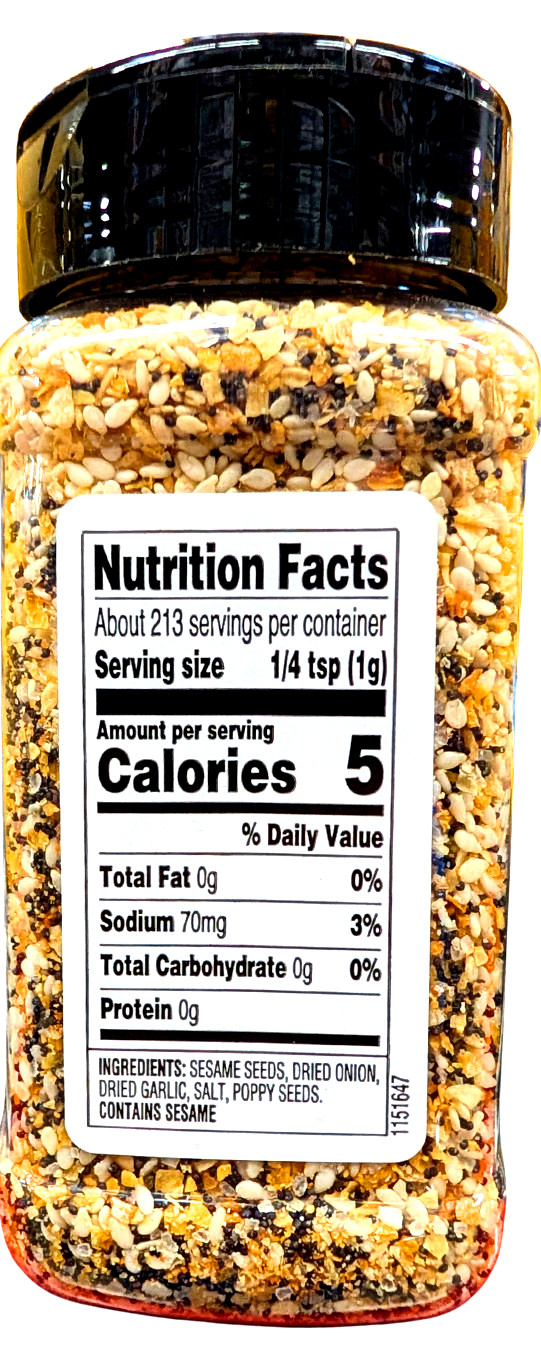 Einstein Bros. Bagels Everything Bagel Seasoning 7.5 Oz EXP 02/2027