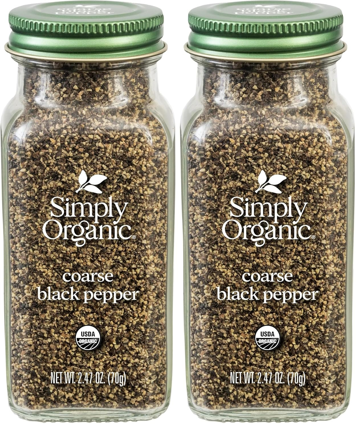 , Pepper Black Coarse Grind Organic, 2.47 Ounce