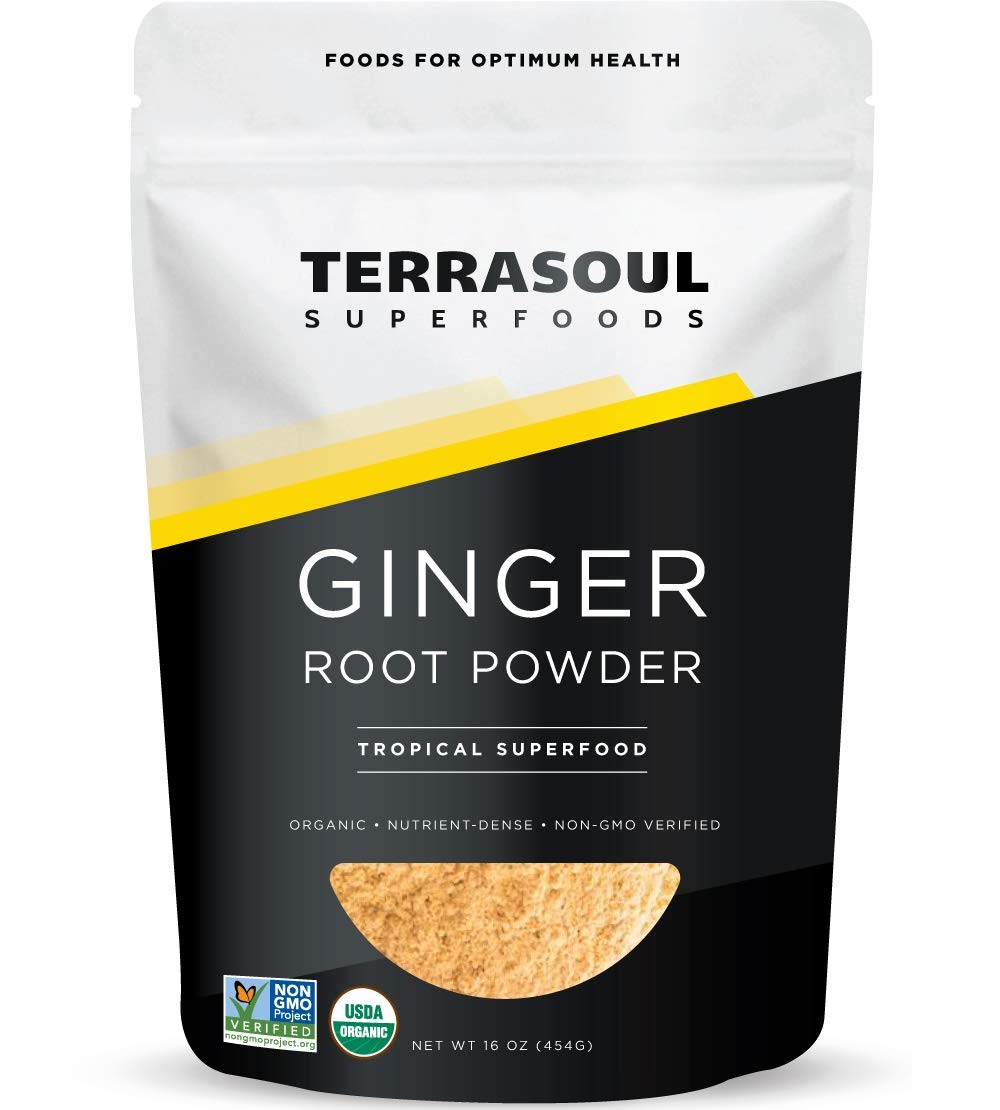 Terrasoul Superfoods Organic Ginger Powder, 1 Lb – 16 Ounce (Pack of 1)