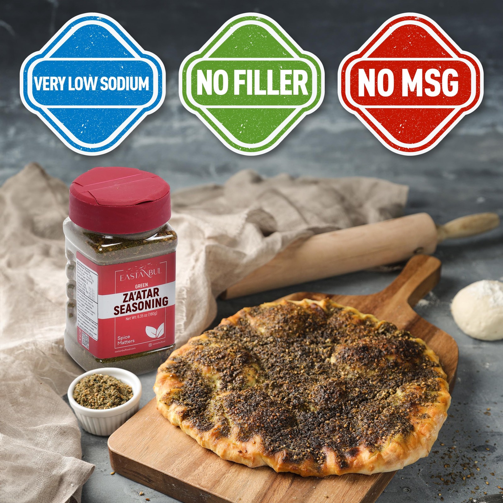 Zaatar Seasoning 6.35oz 100% Natural No MSG Zahter Zatar Za atar Spice