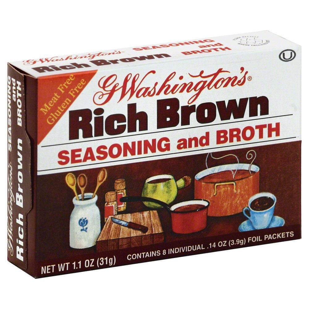 George Washington Rich Brown Seasoning and Broth 1.1oz Pack of 6