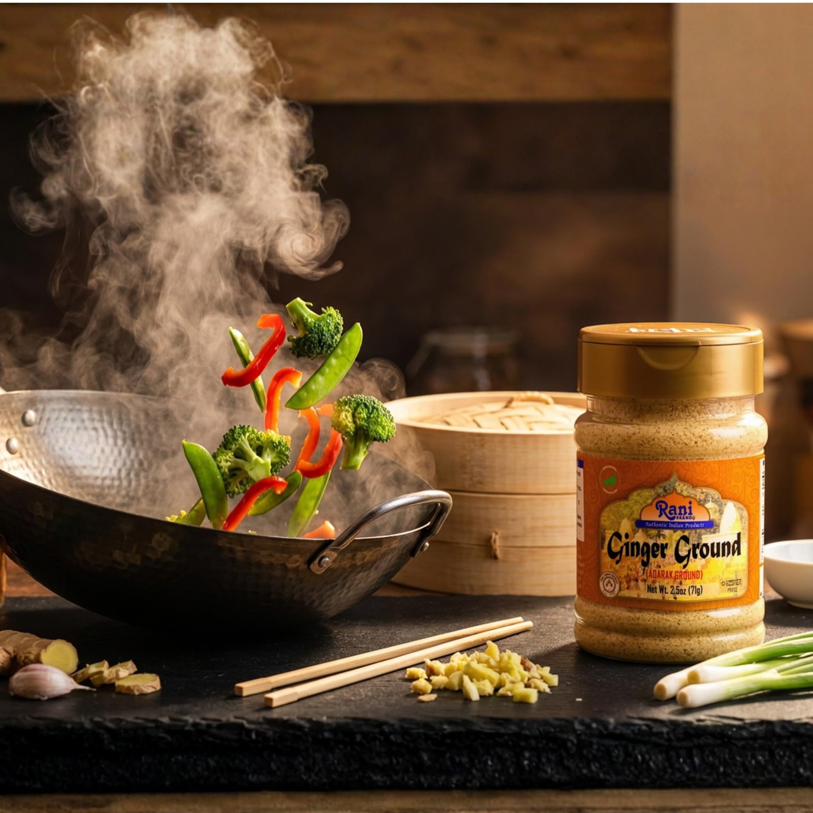Rani Ginger (Adarak) Powder Ground, Spice 2.5oz (71g)