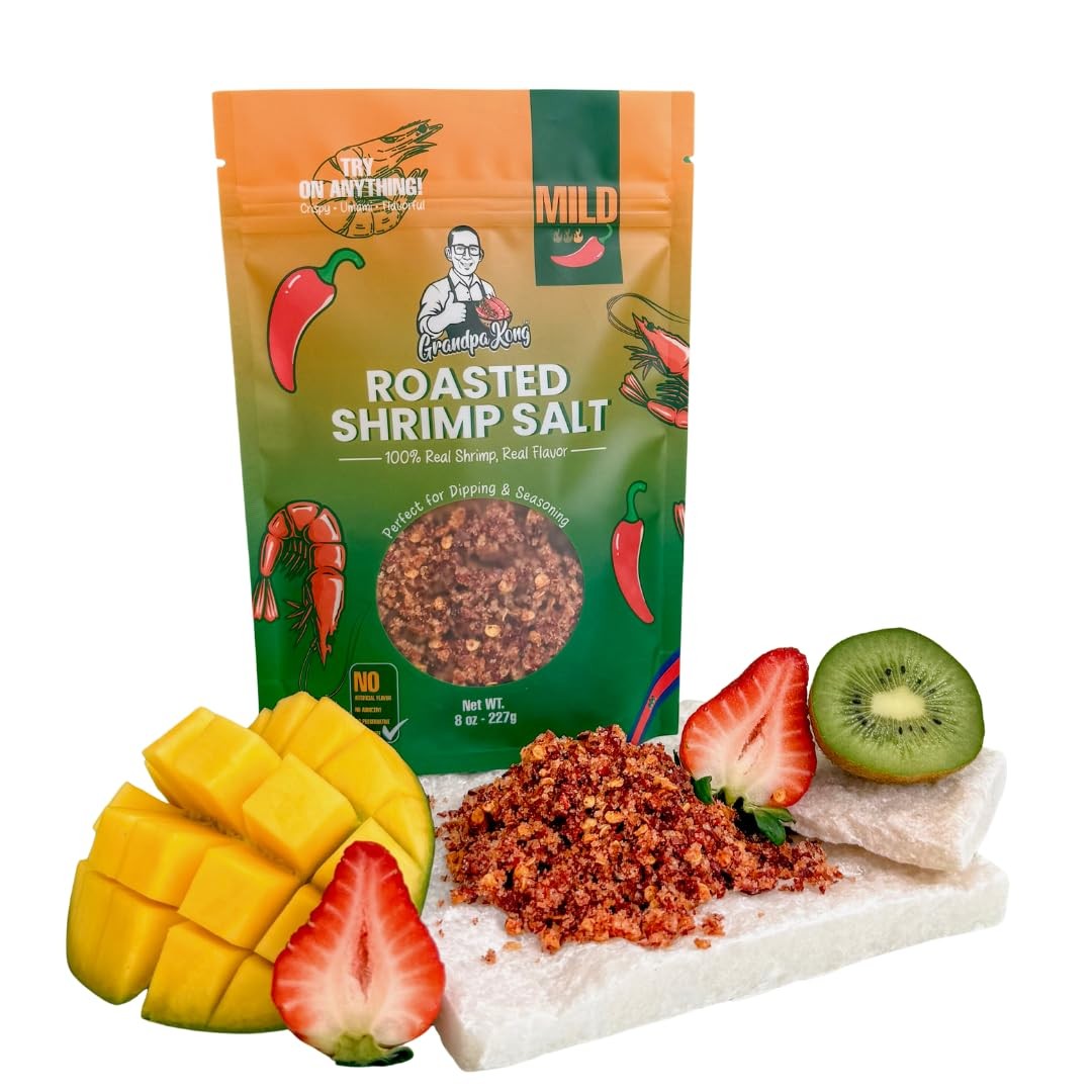 GrandpaKong Roasted Shrimp & Chili Salt (MILD) – All-Purpose Crunchy Seafood …