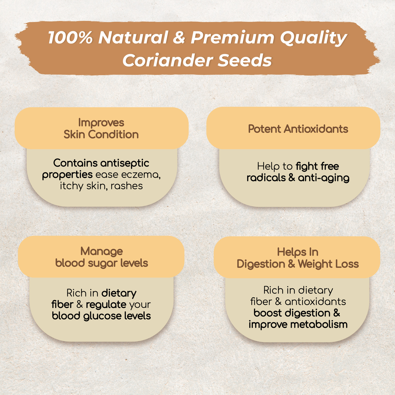 100% Pure Coriander Powder 7oz, 10 Packs. Spice up Soup, Curries, Roasted Meats