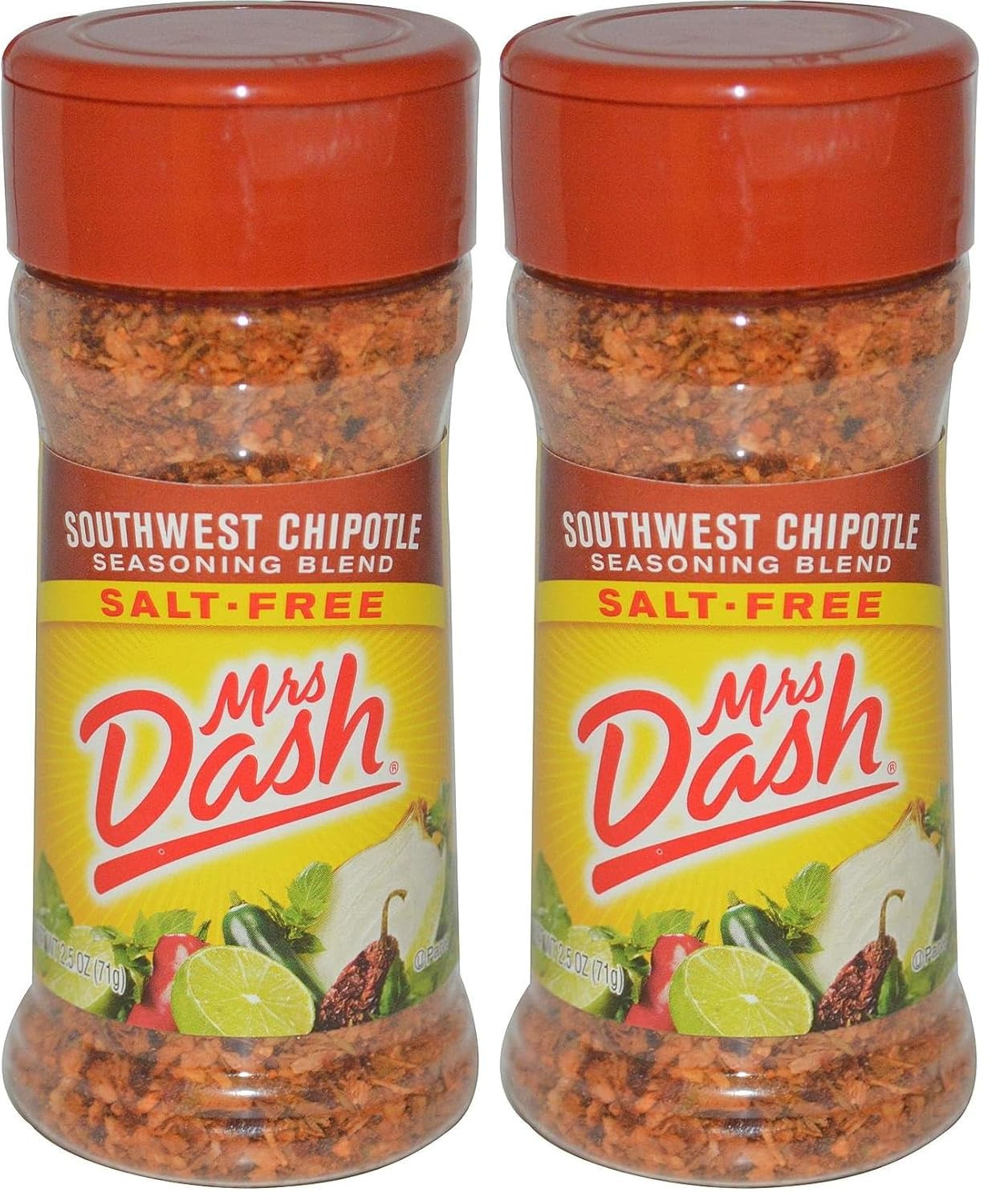 Dash Salt-Free Seasoning Blend, Southwest Chipotle, 2.5 Ounce (Pack of 2)